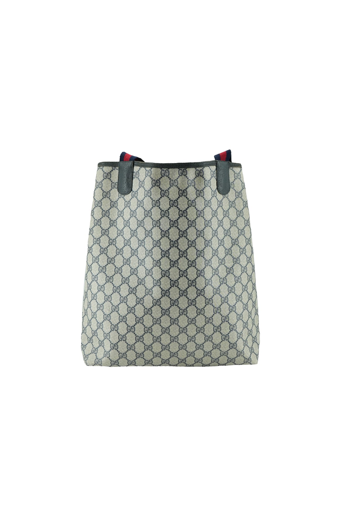 Gucci navy monogram vintage GG tote 89.02.003