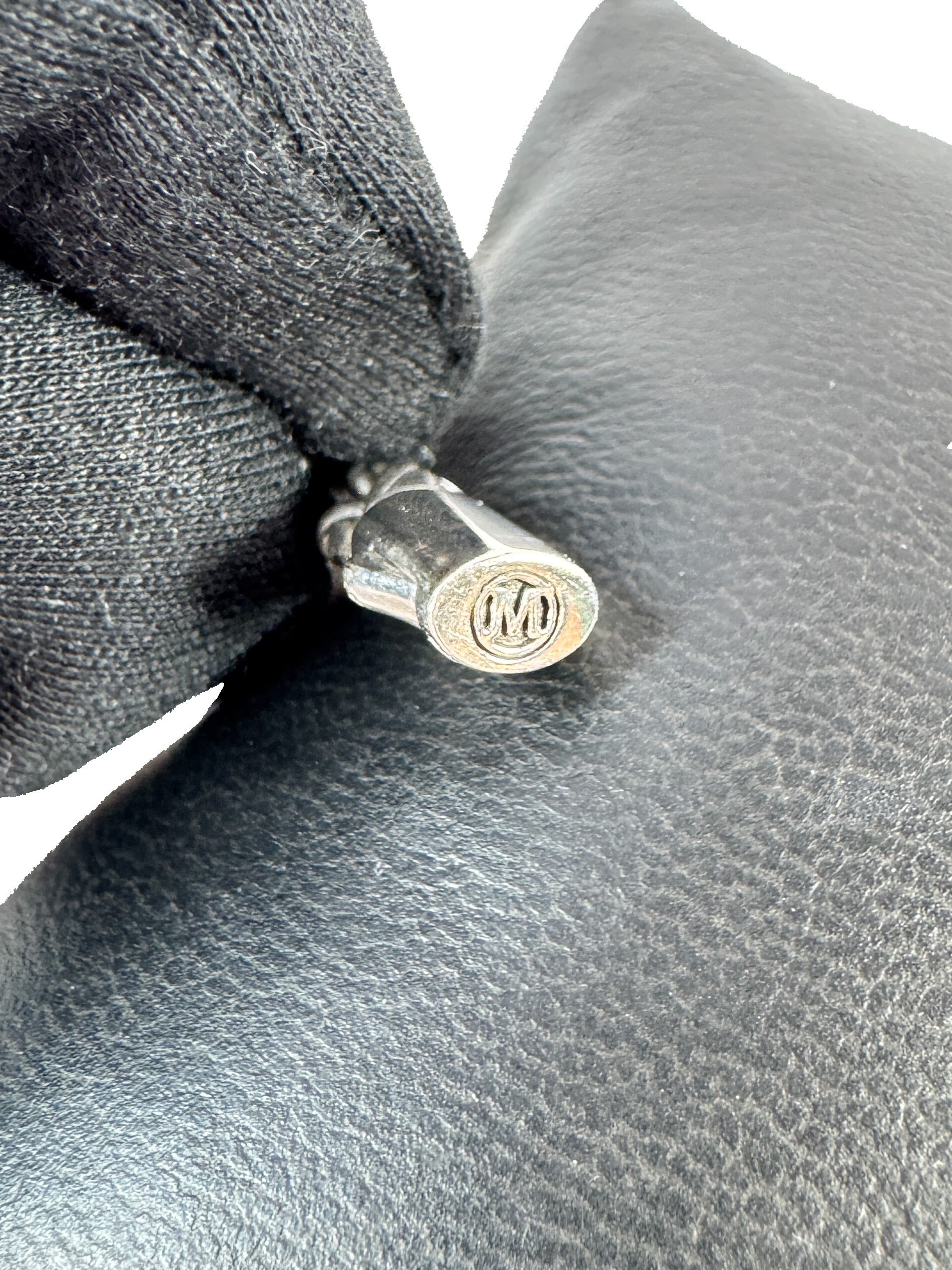 John Hardy sterling silver black sapphires wheat chain bracelet