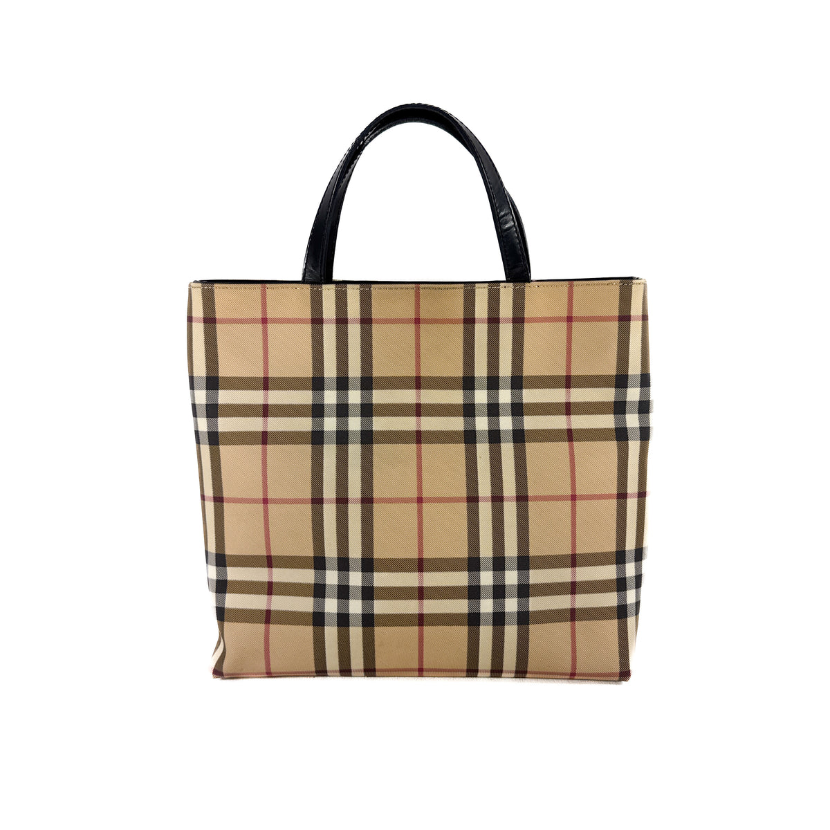 Burberry nova check coated tote T-02-01