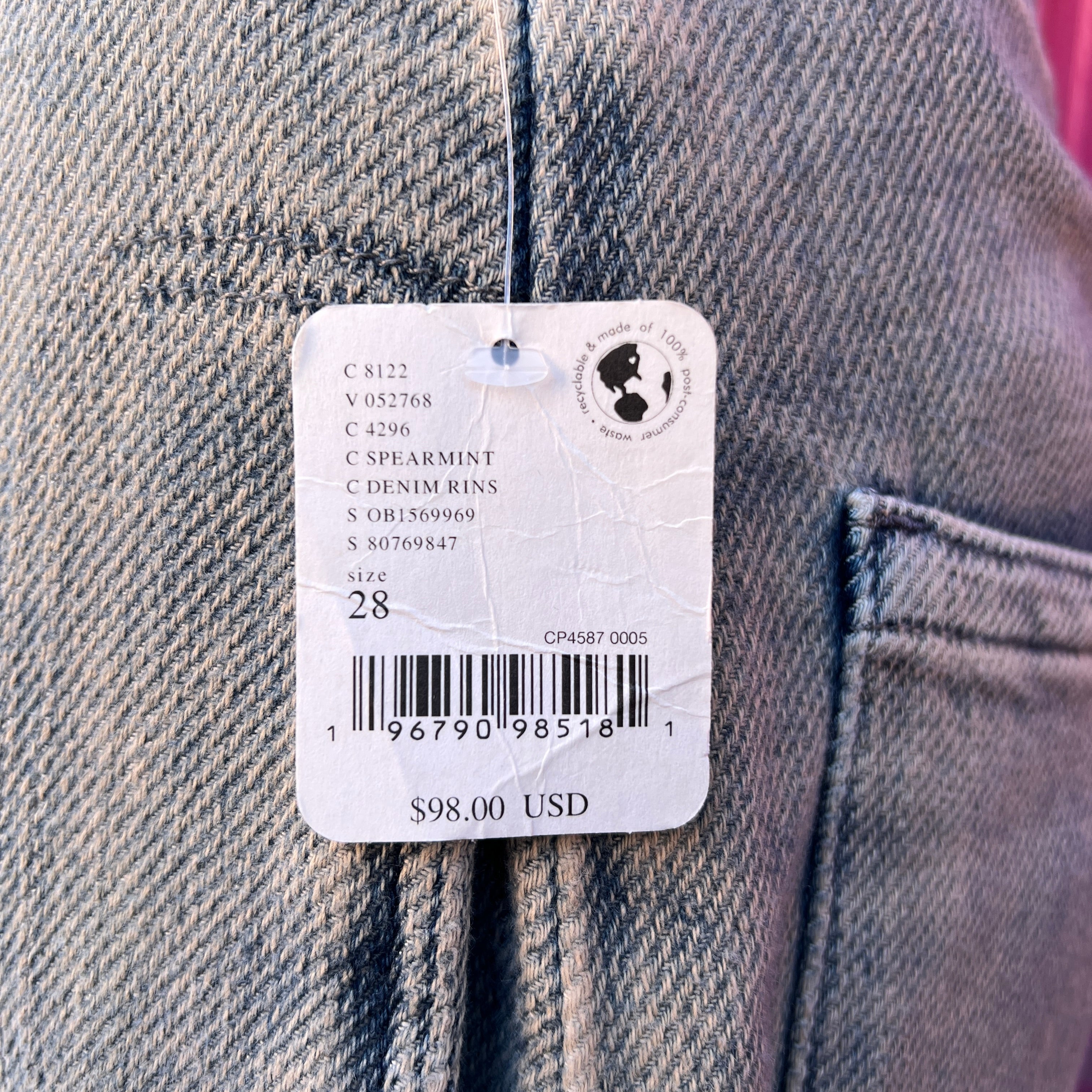 We the Free distressed barrel jeans size 6 NWT - My Girlfriend's Wardrobe LLC