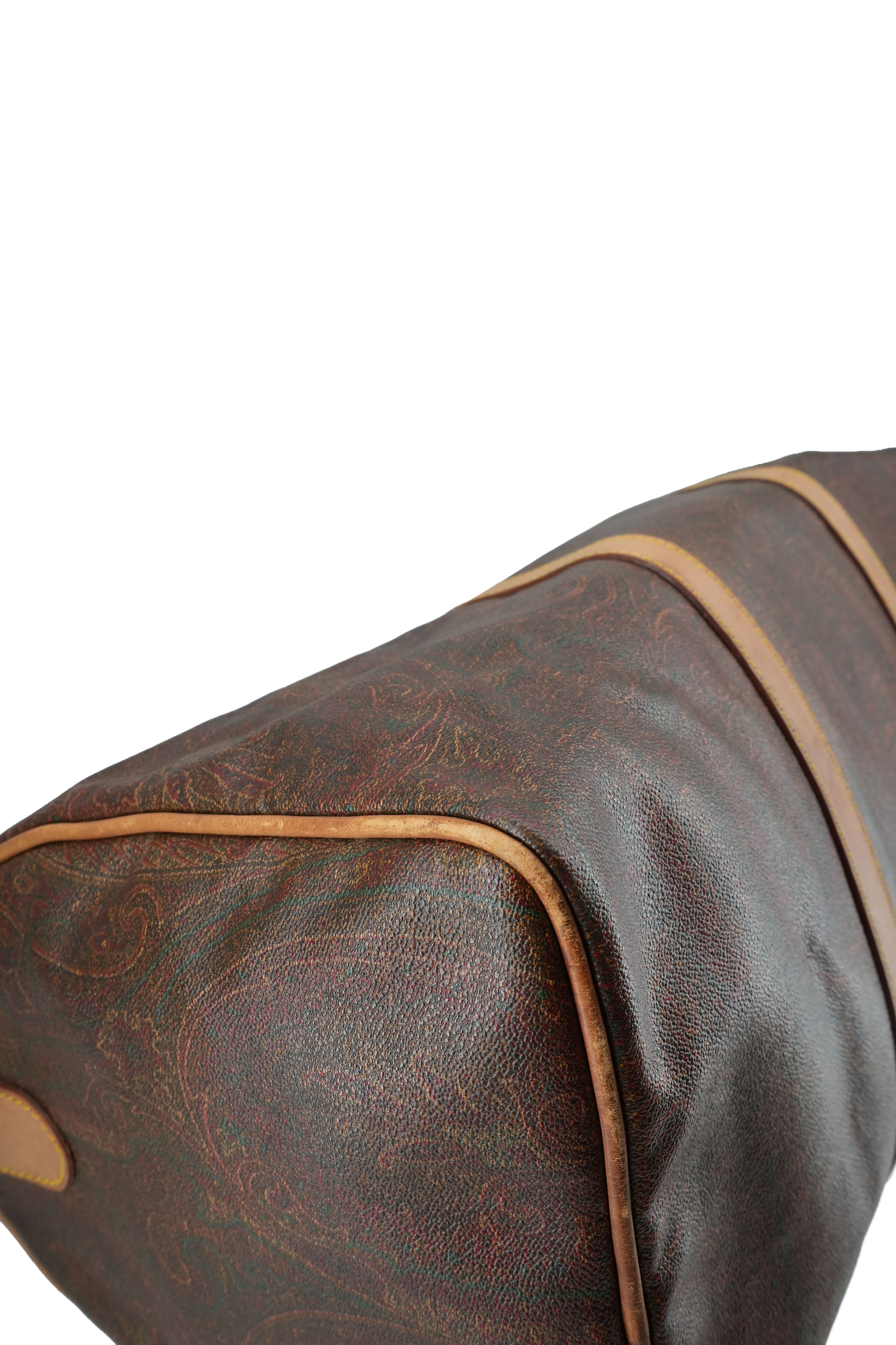 Etro paisley coated canvas weekender 1036719