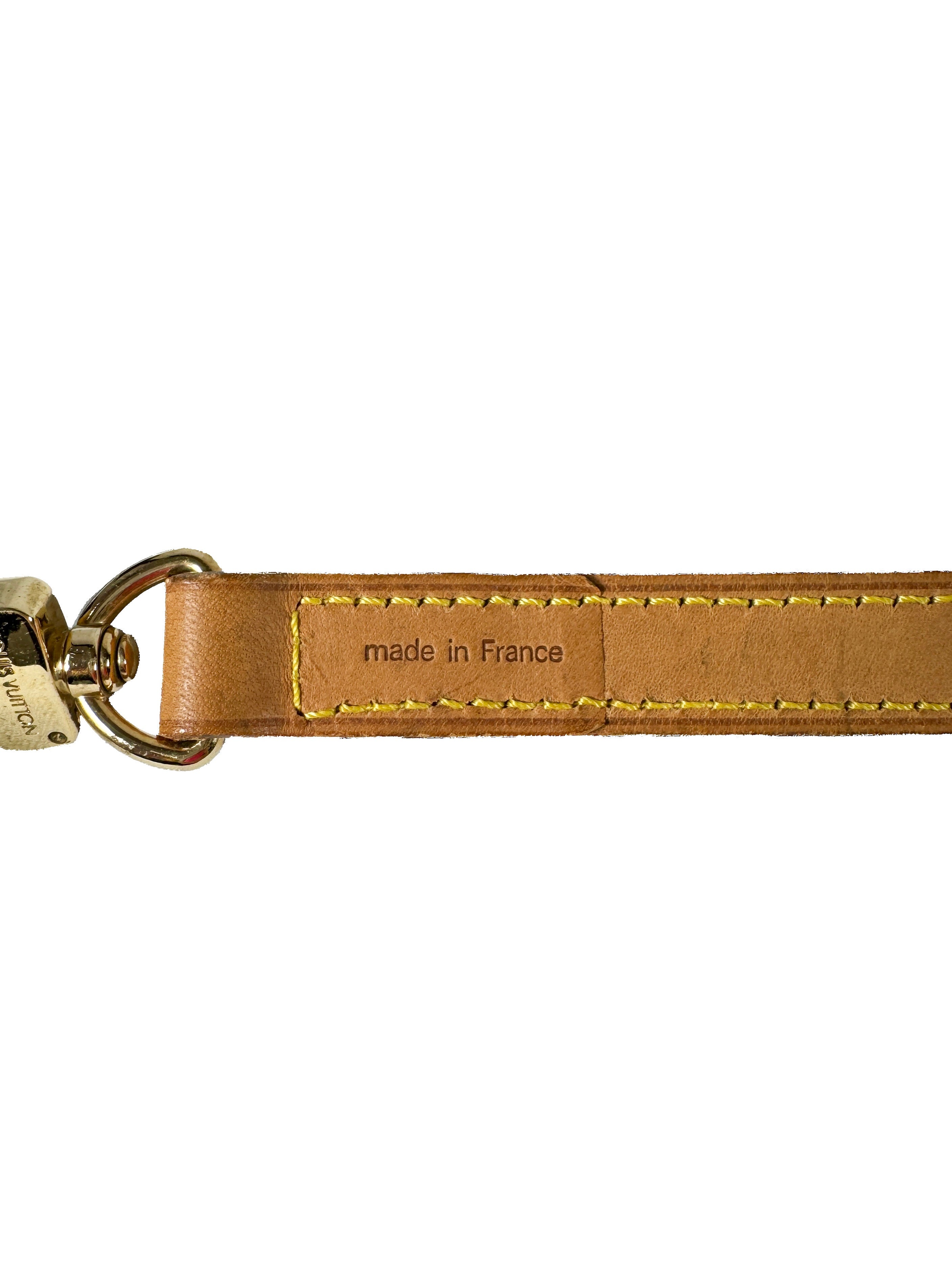 Louis Vuitton narrow medium vachetta strap