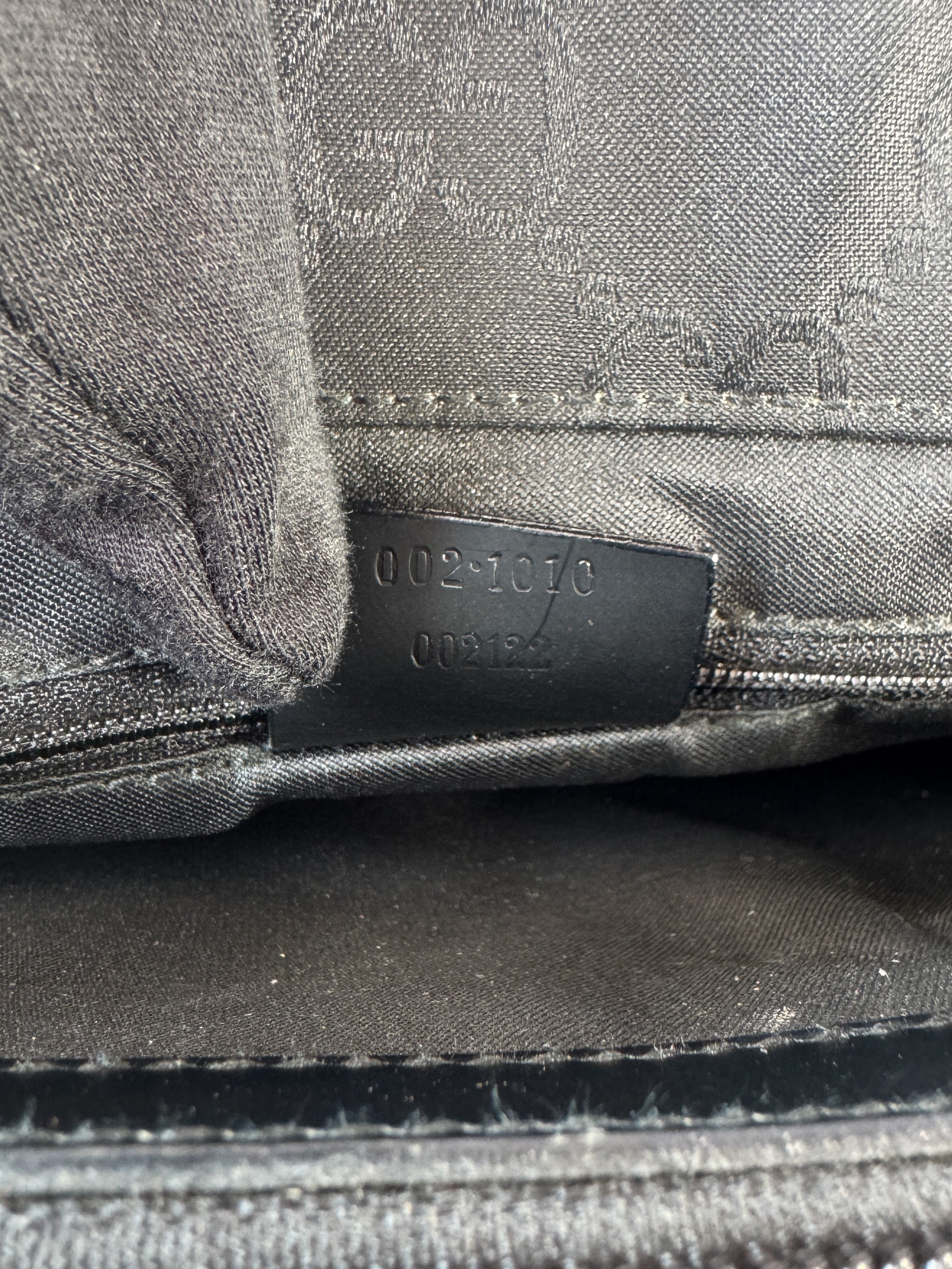 Gucci black GG bamboo handle tote 002.1010002122