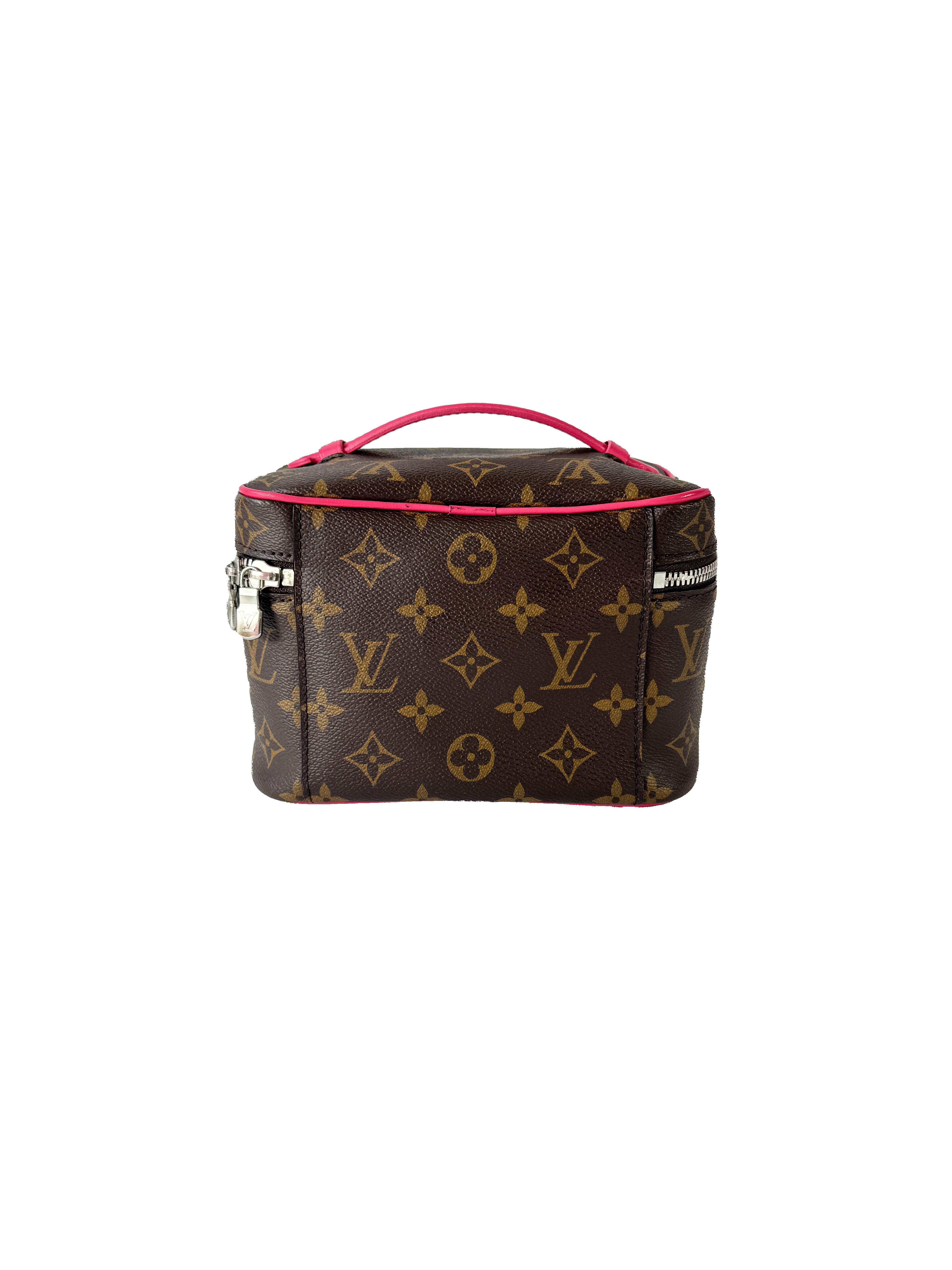 Louis Vuitton monogram pink Nice mini vanity NFC