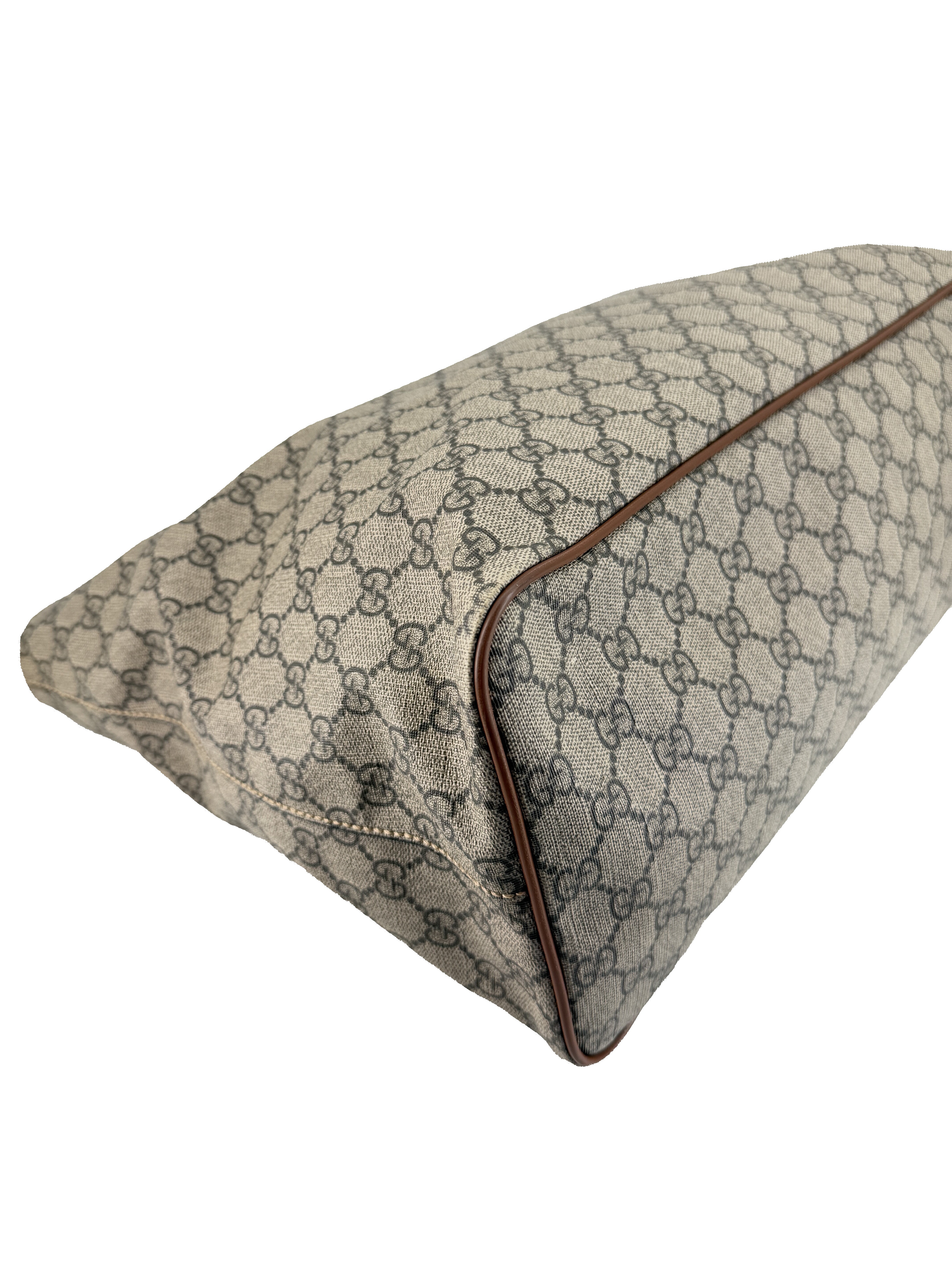 Gucci brown GG medium soft tote 453705 493075