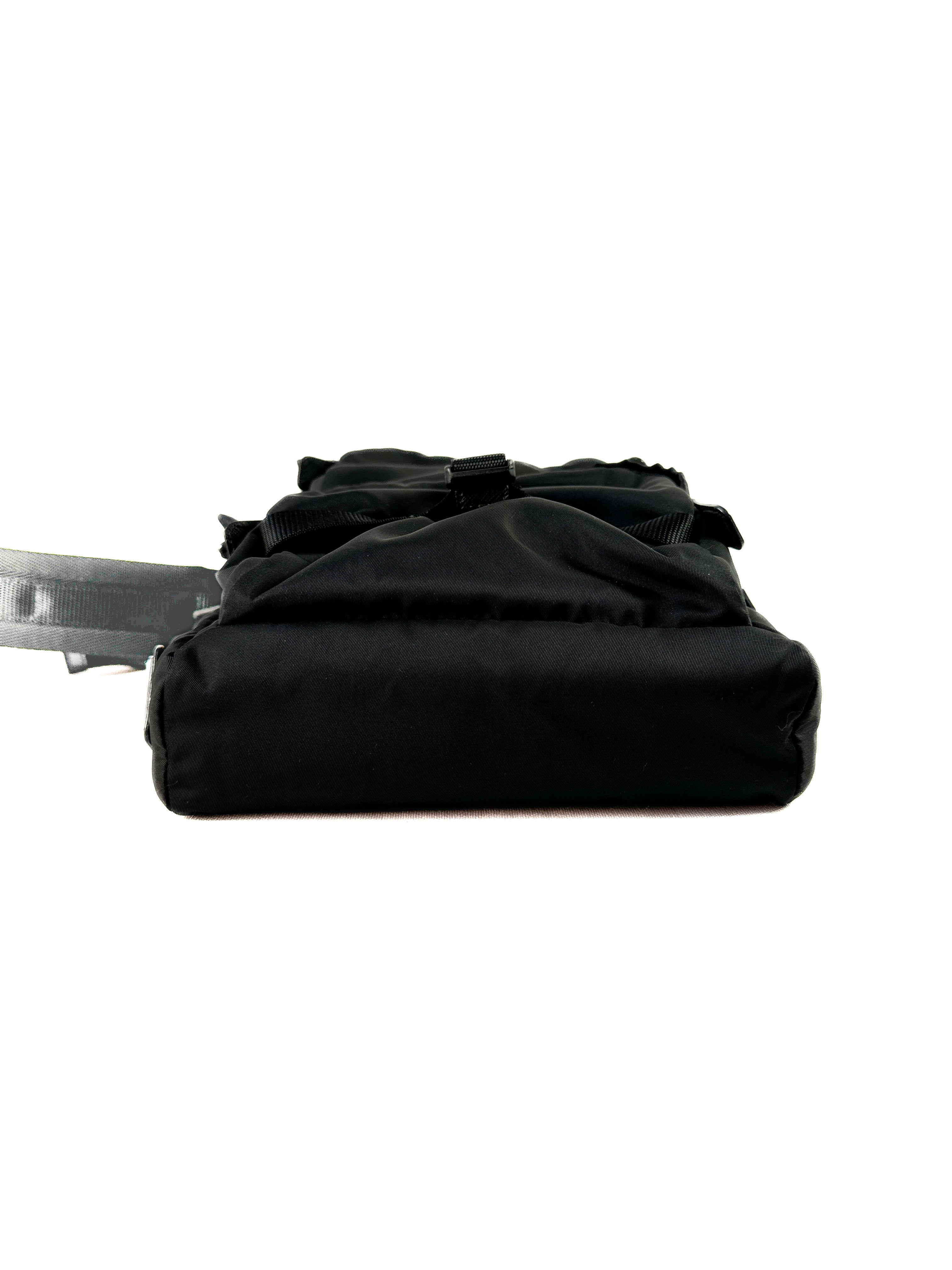 Prada black nylon Tessuto sling backpack **as is**