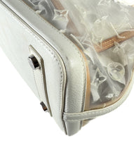 Louis Vuitton white leather mesh Lockit FO0162