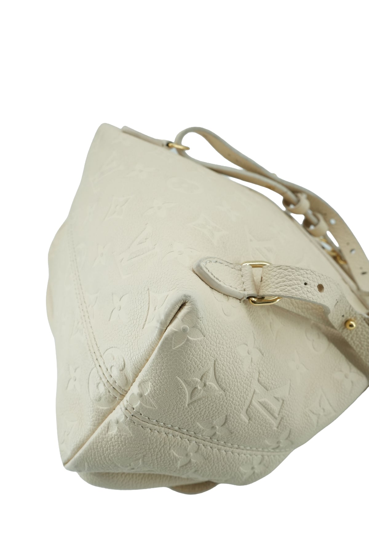 Louis Vuitton cream empreinte monogram Backup backpack NFC