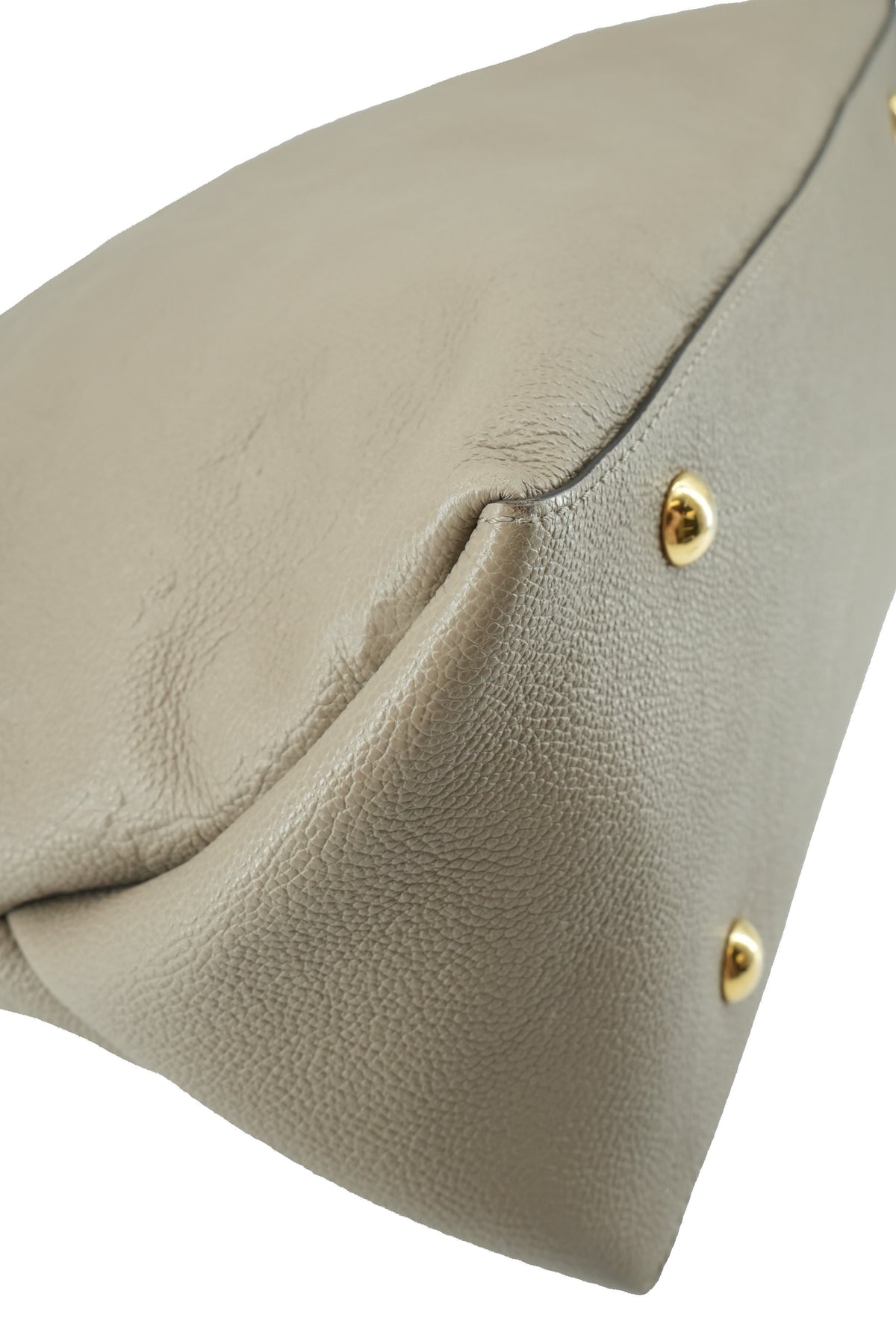 Louis Vuitton monogram empreinte taupe Maida hobo