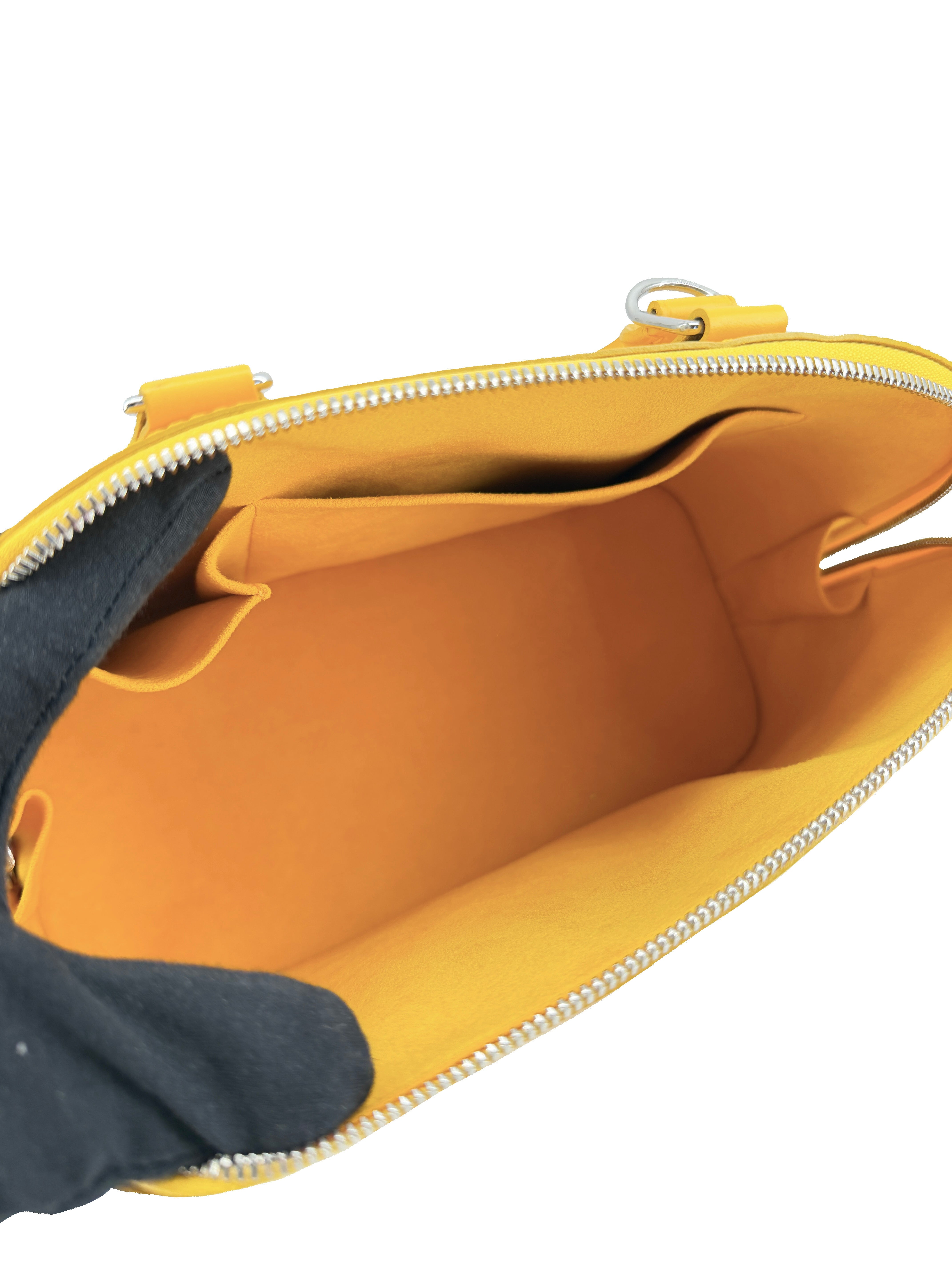 Louis Vuitton epi leather Citron yellow Alma PM