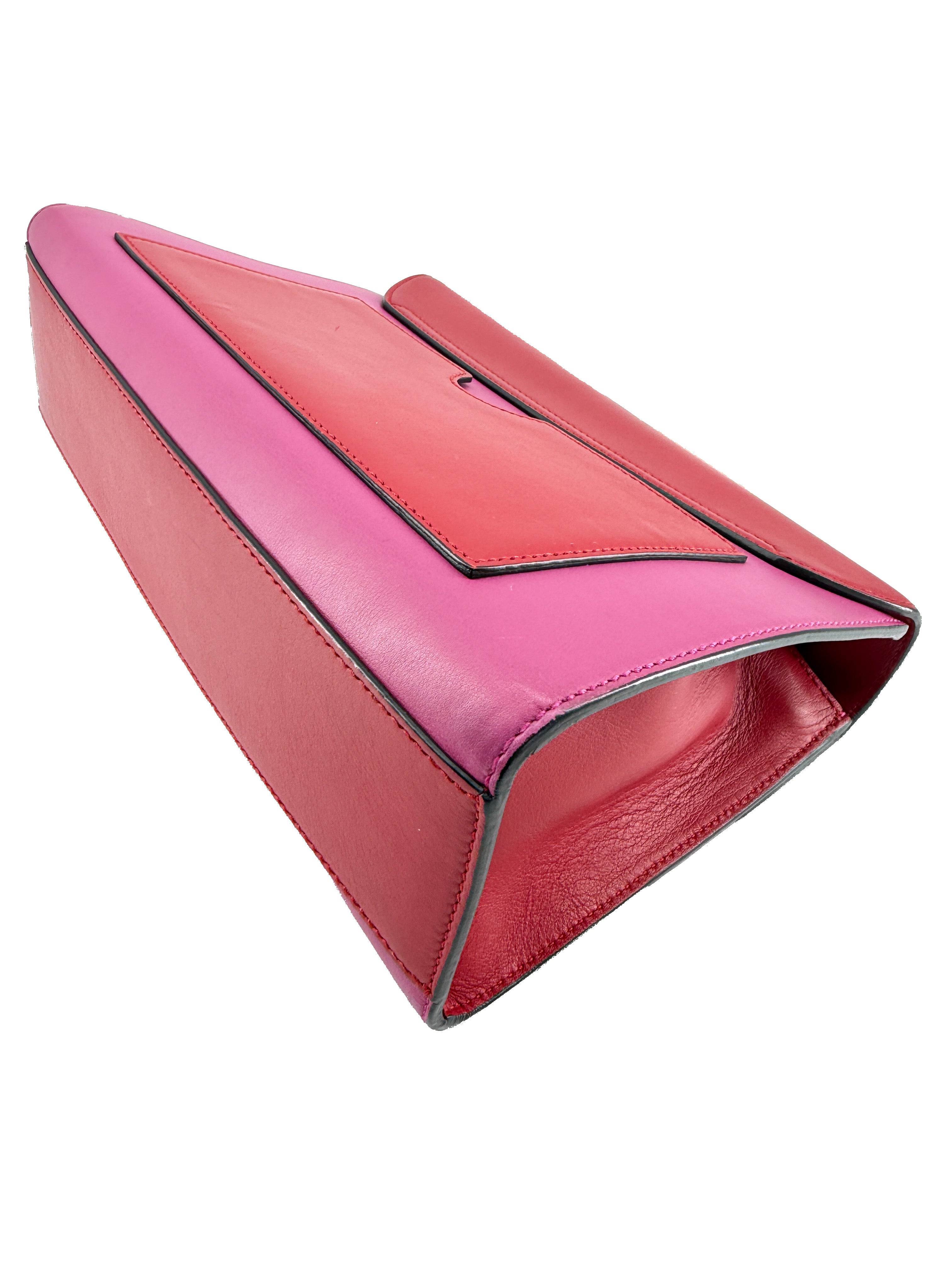 Gucci red, pink leather Medium Padlock shoulder bag 409486 498879