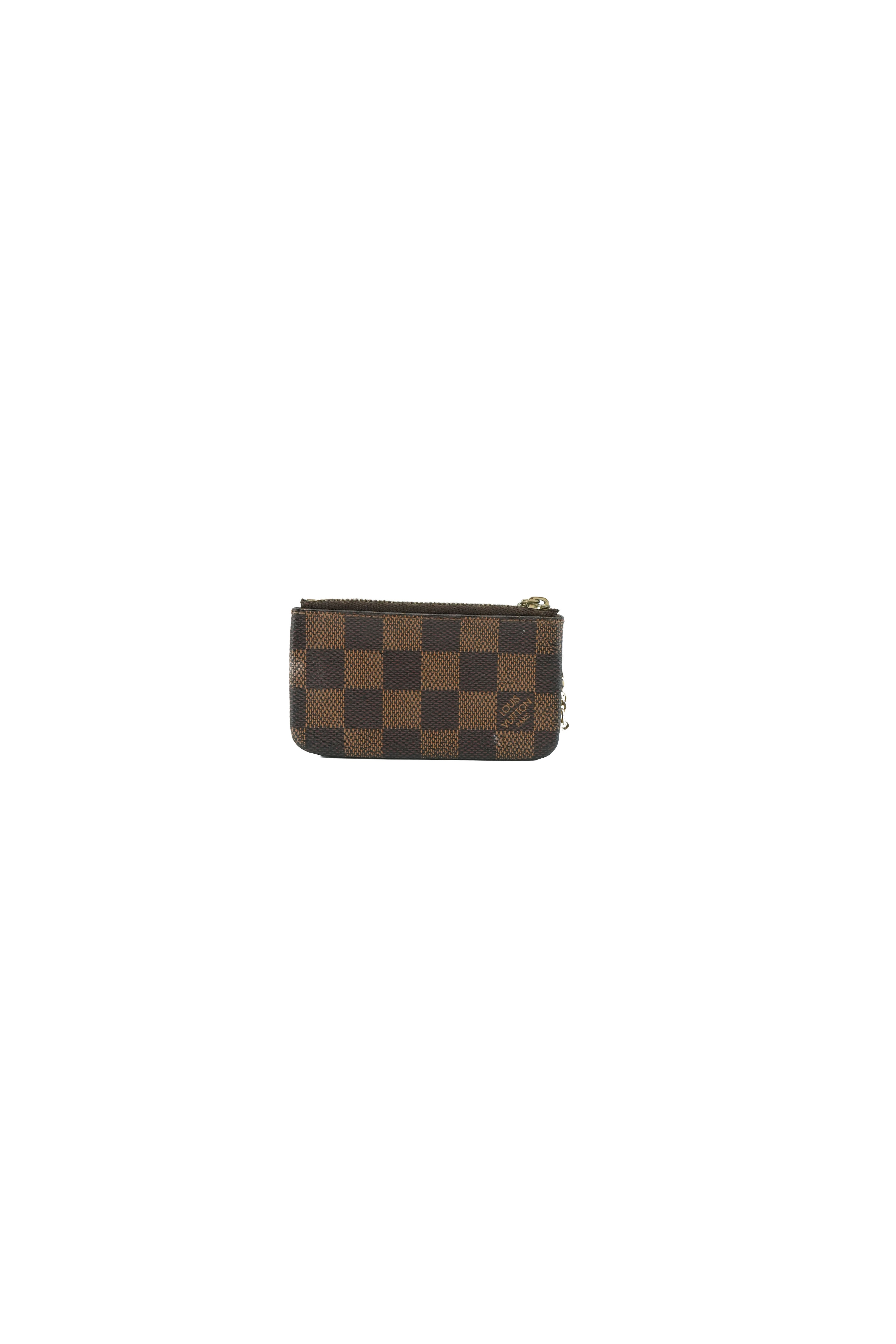 Louis Vuitton damier ebene key cles pouch TA1160