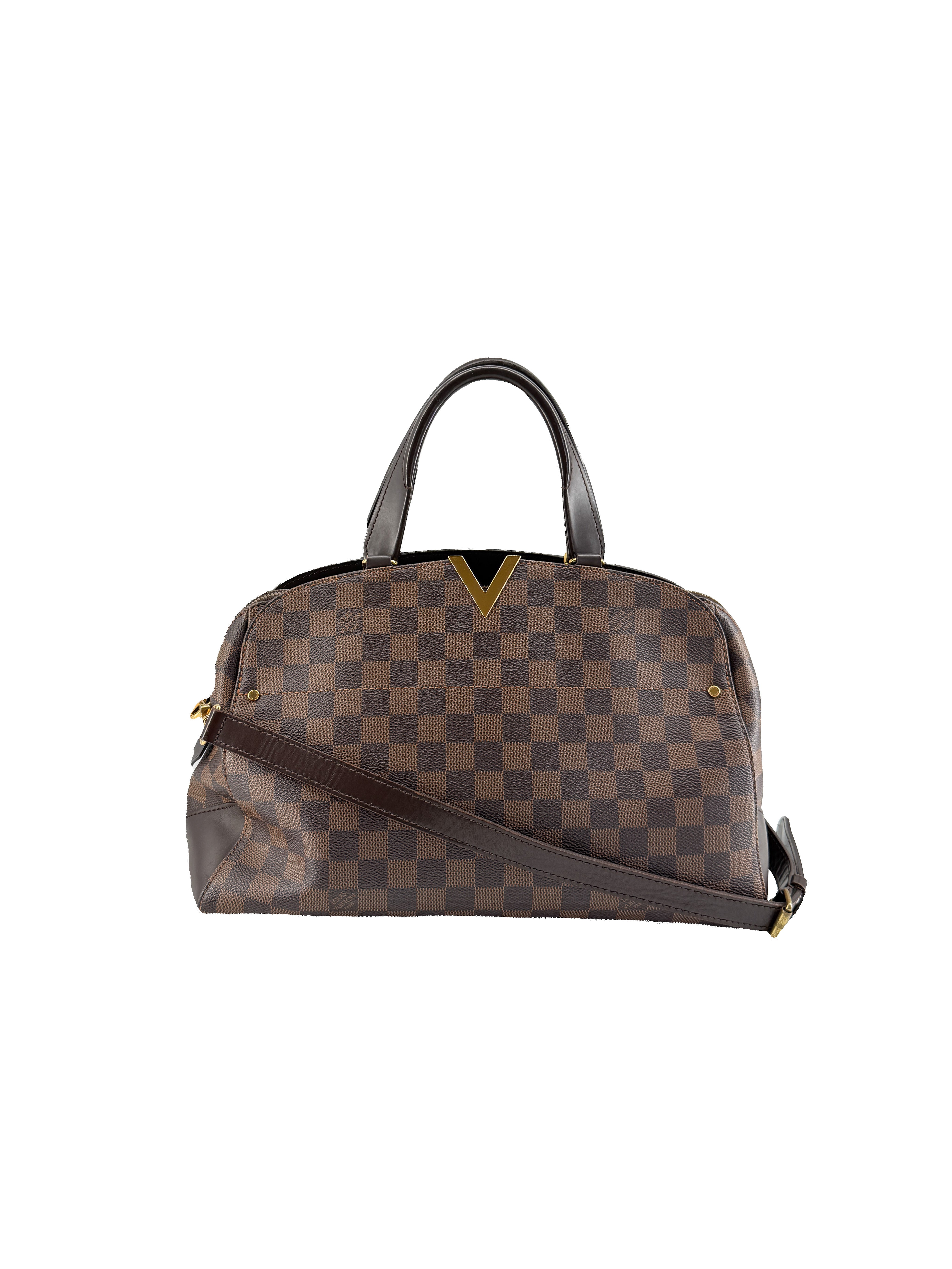 Louis Vuitton damier ebene Kensington bowling bag TJ0128 - My Girlfriend's Wardrobe LLC
