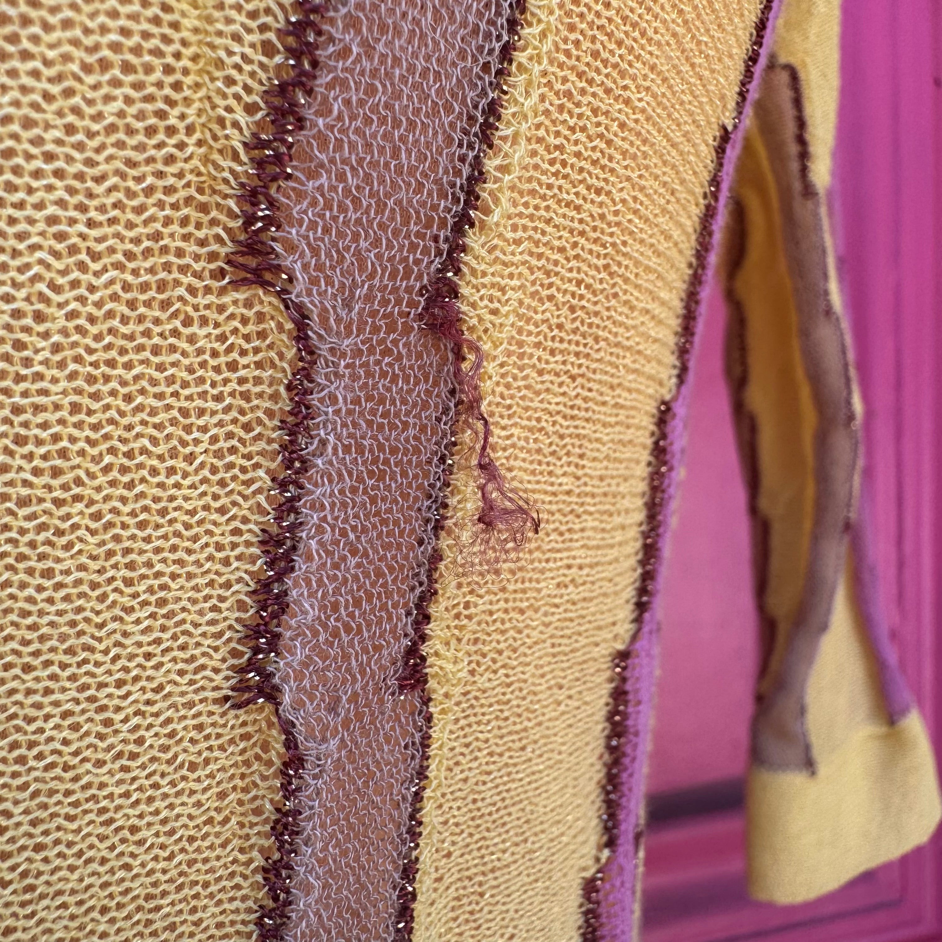 M Missoni yellow knit dress size 6