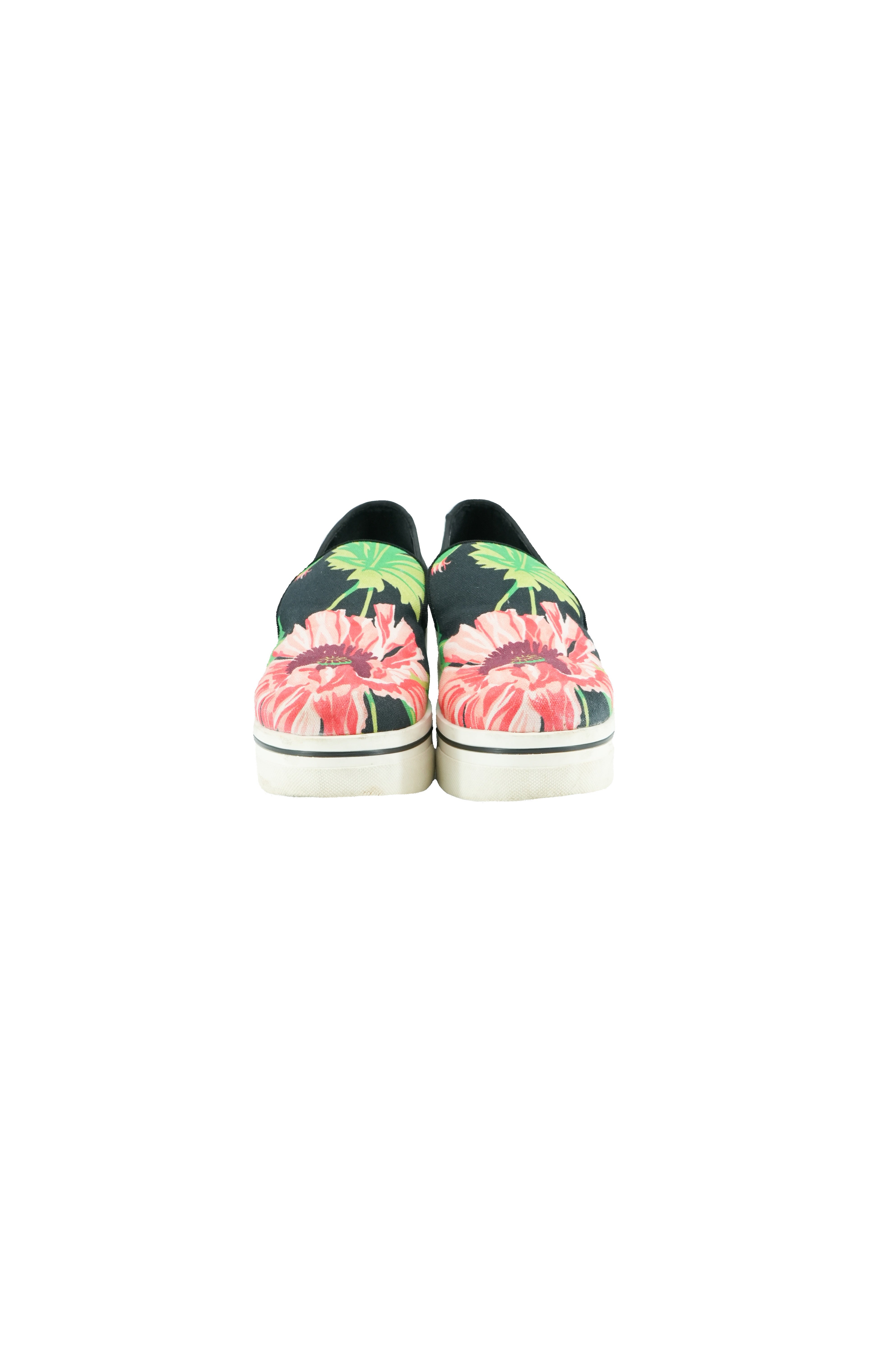 Stella McCartney floral canvas platform sneakers size 41