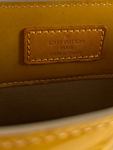 Louis Vuitton yellow vernis Reade MM tote TH0014