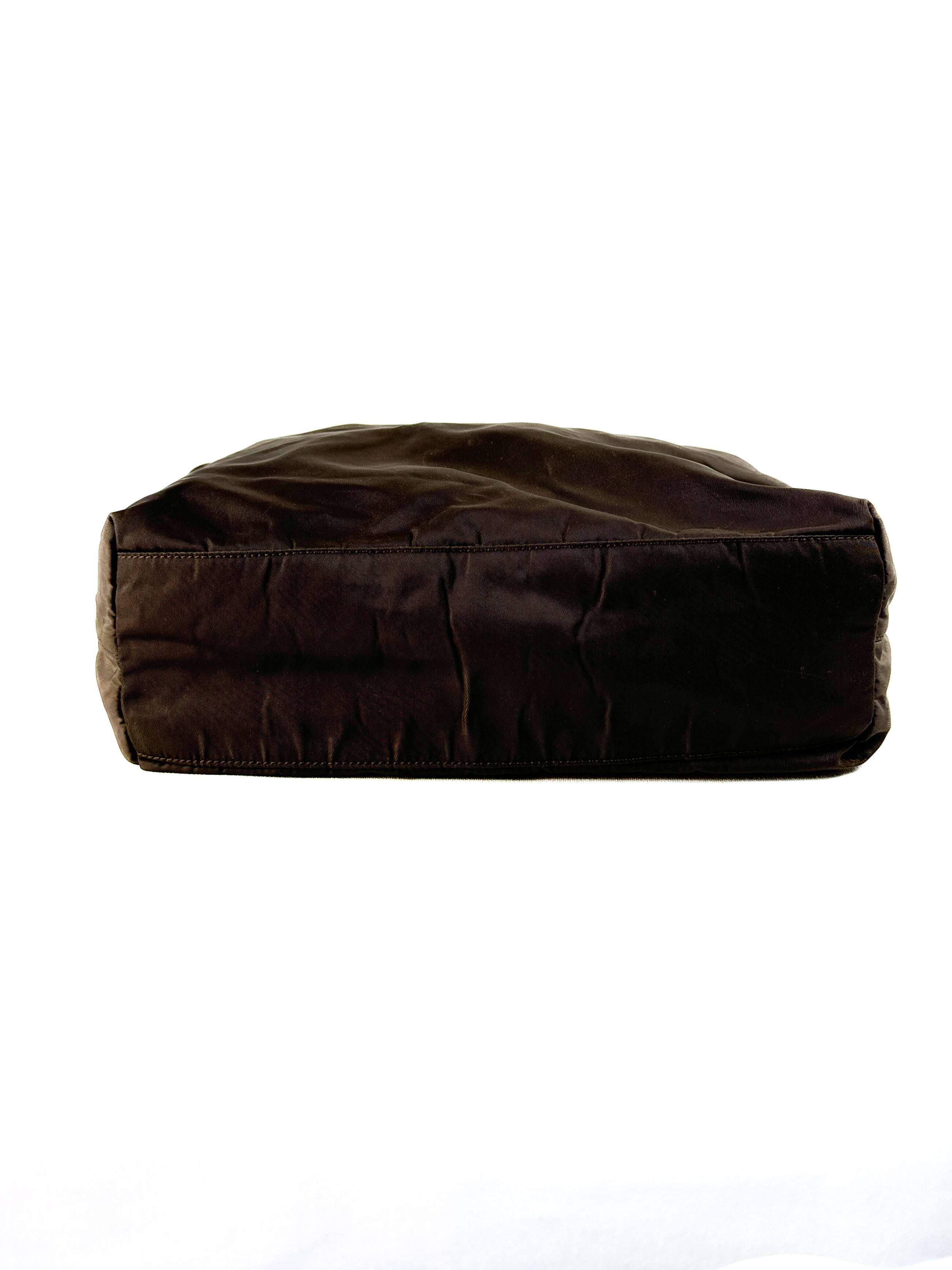 Prada brown nylon tote **as is**