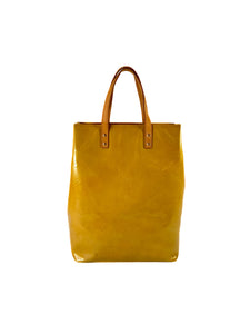 Louis Vuitton yellow vernis Reade MM tote TH0014