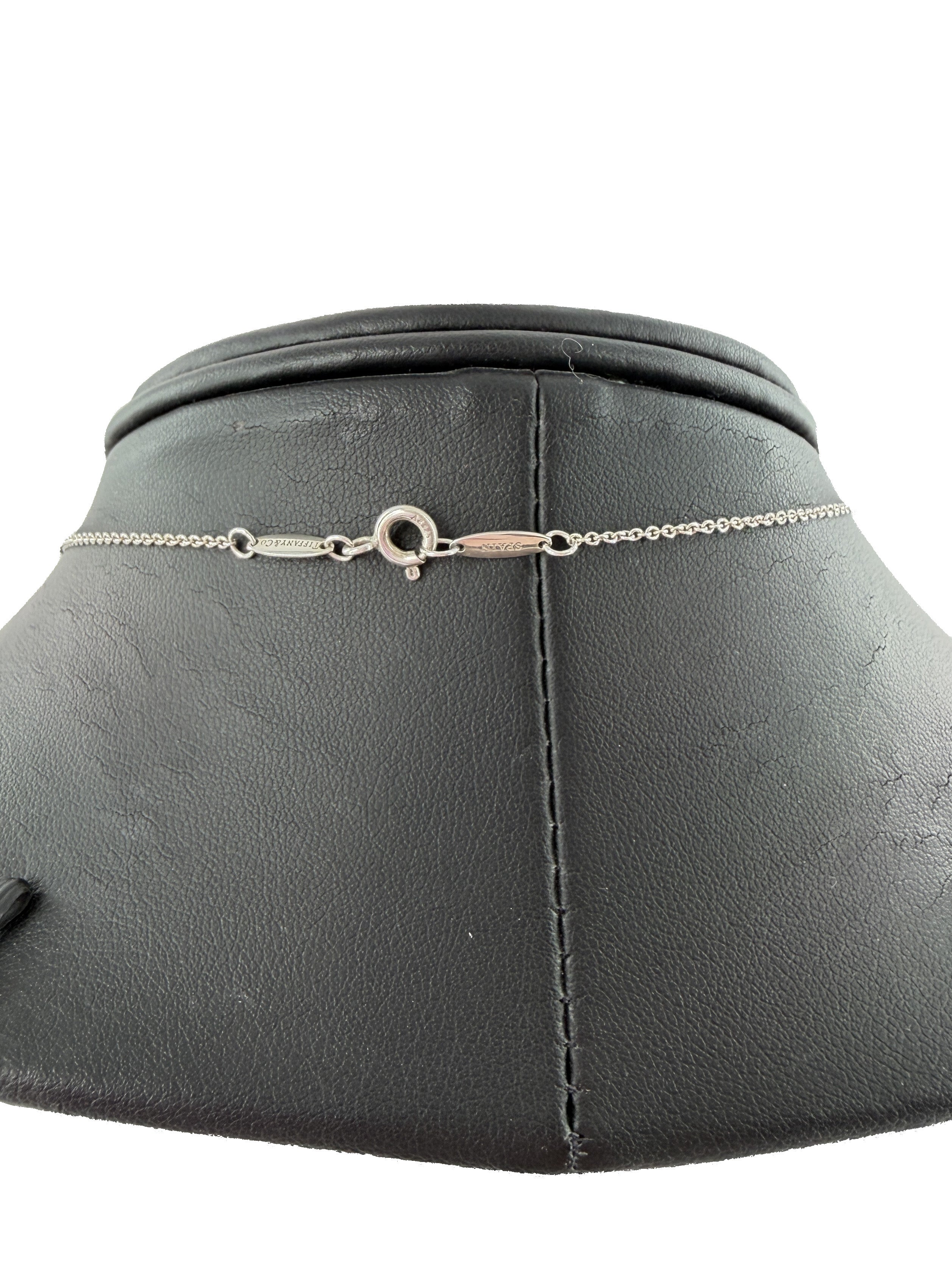 Tiffany & Co Elsa Peretti sterling silver open heart necklace - My Girlfriend's Wardrobe LLC