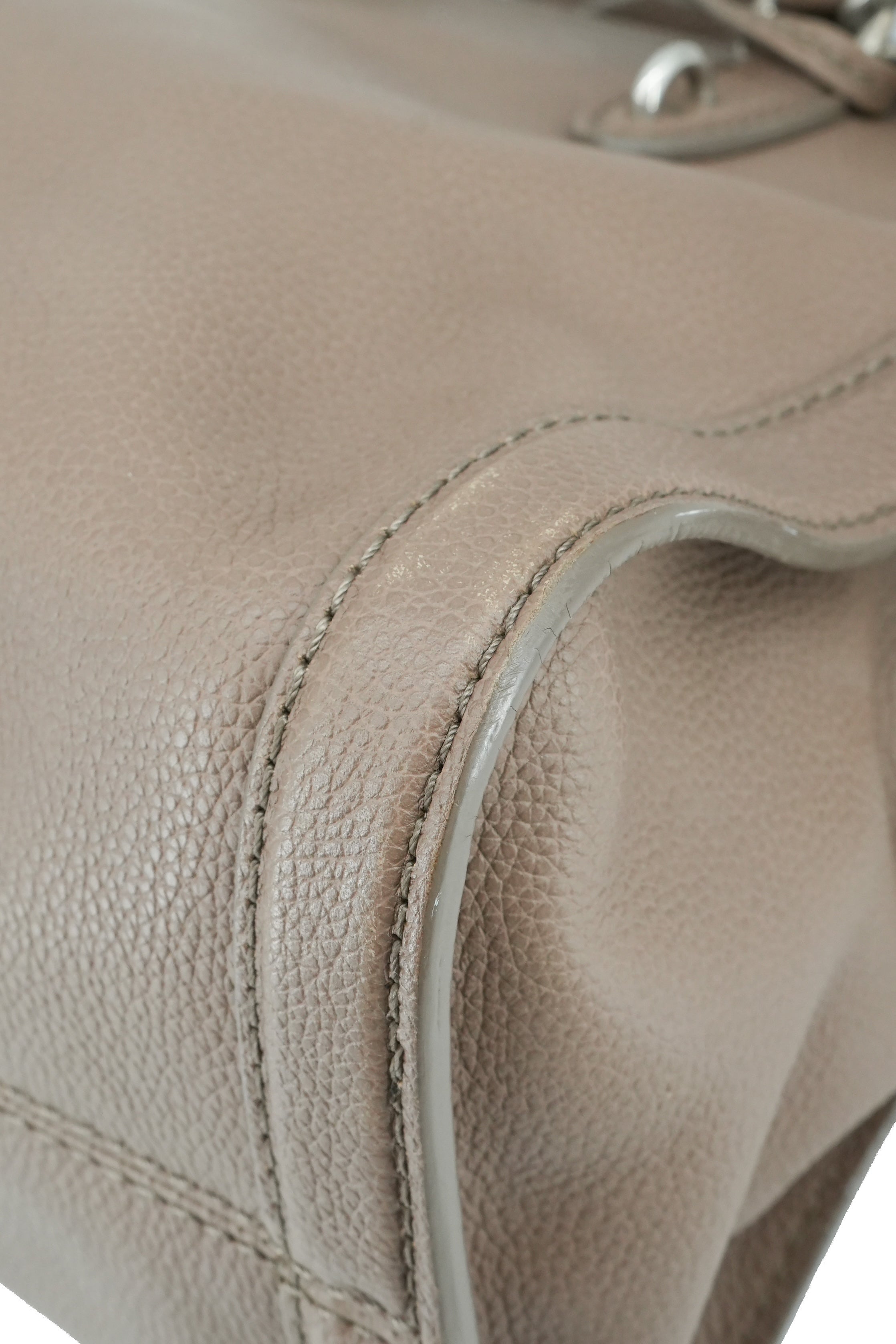Alexander McQueen taupe small Skull padlock tote