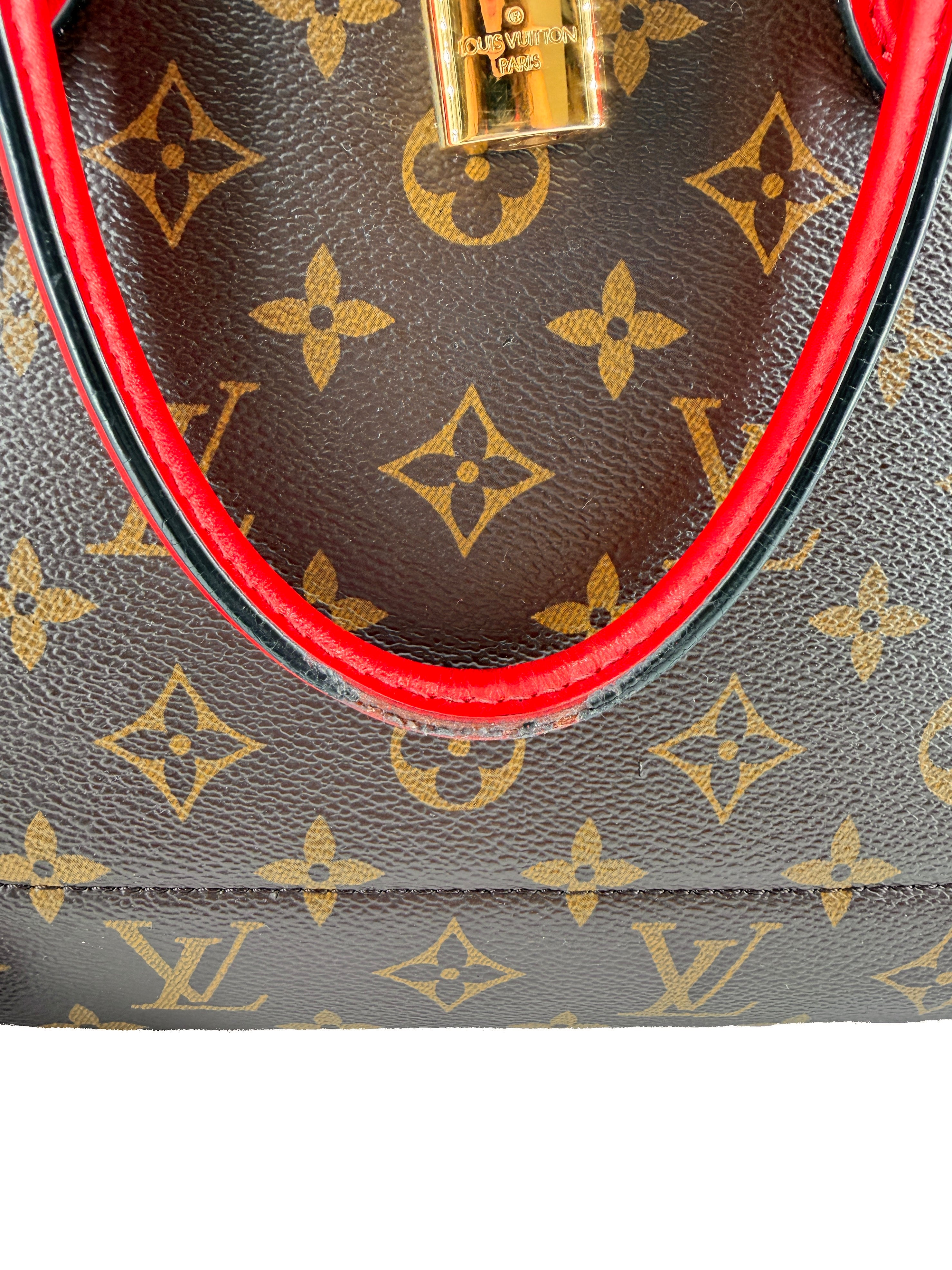 Louis Vuitton monogram red Flower tote SD1179