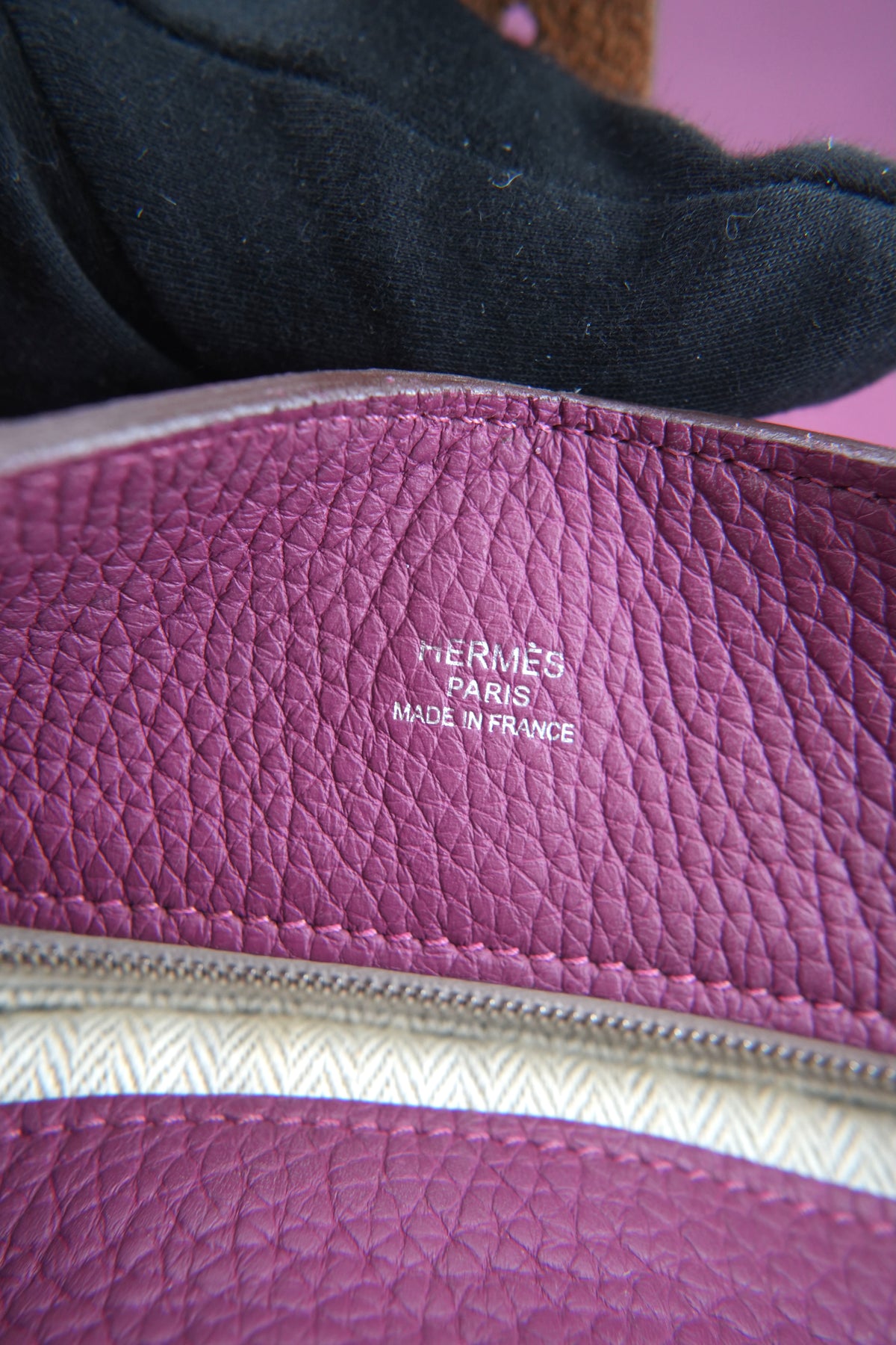 Hermès Clemence Leather Marwar GM square P