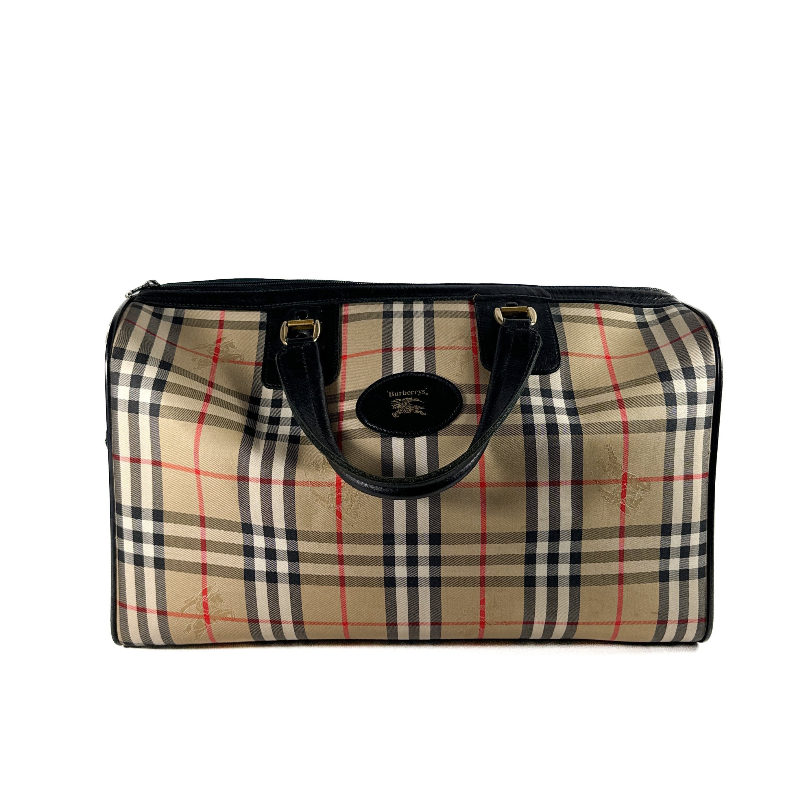 Burberrys vintage nova check travel bag **as is**