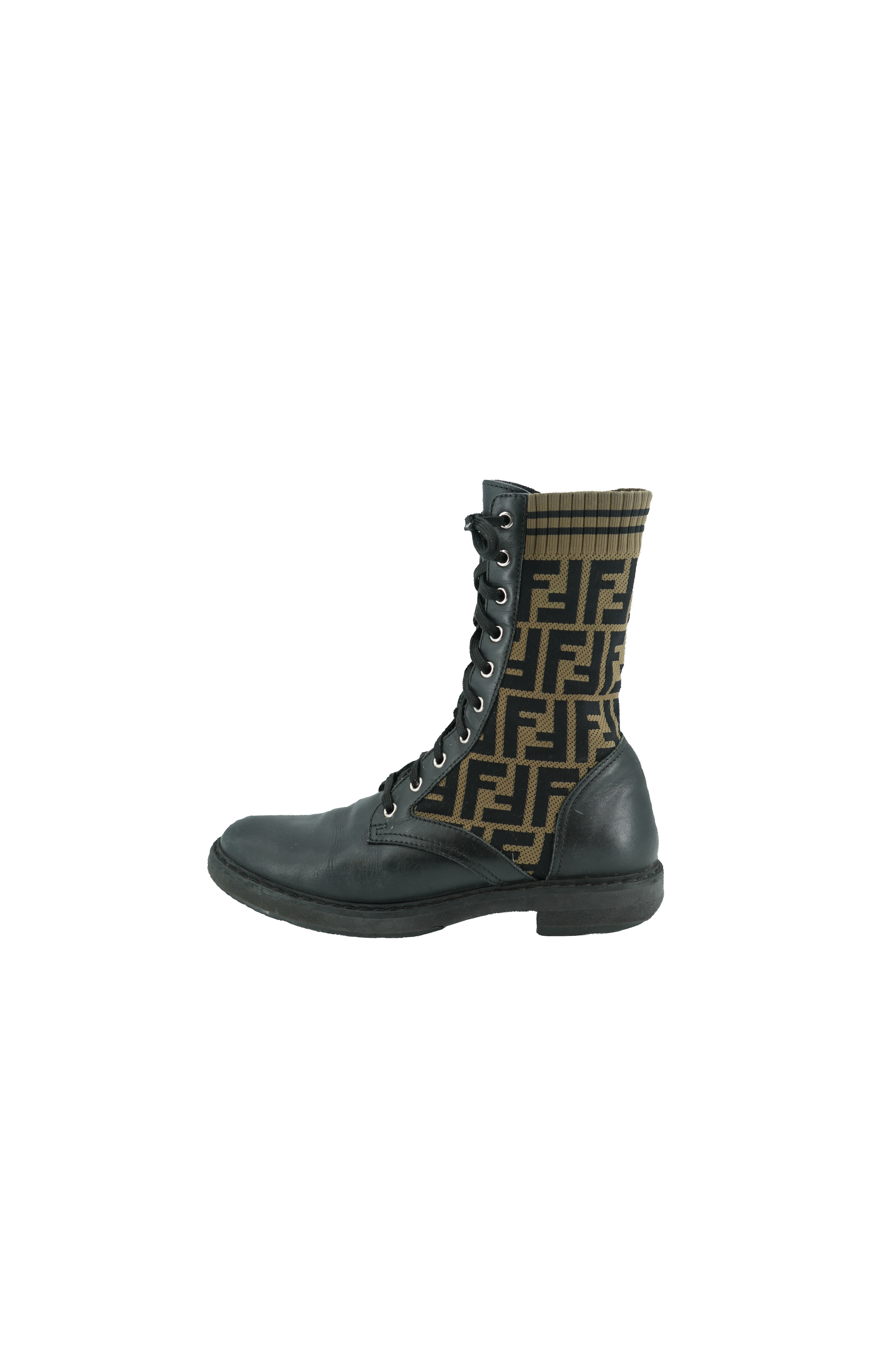 Fendi Zucca combat boots size 39.5