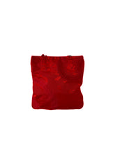 Prada red print silk mini bag