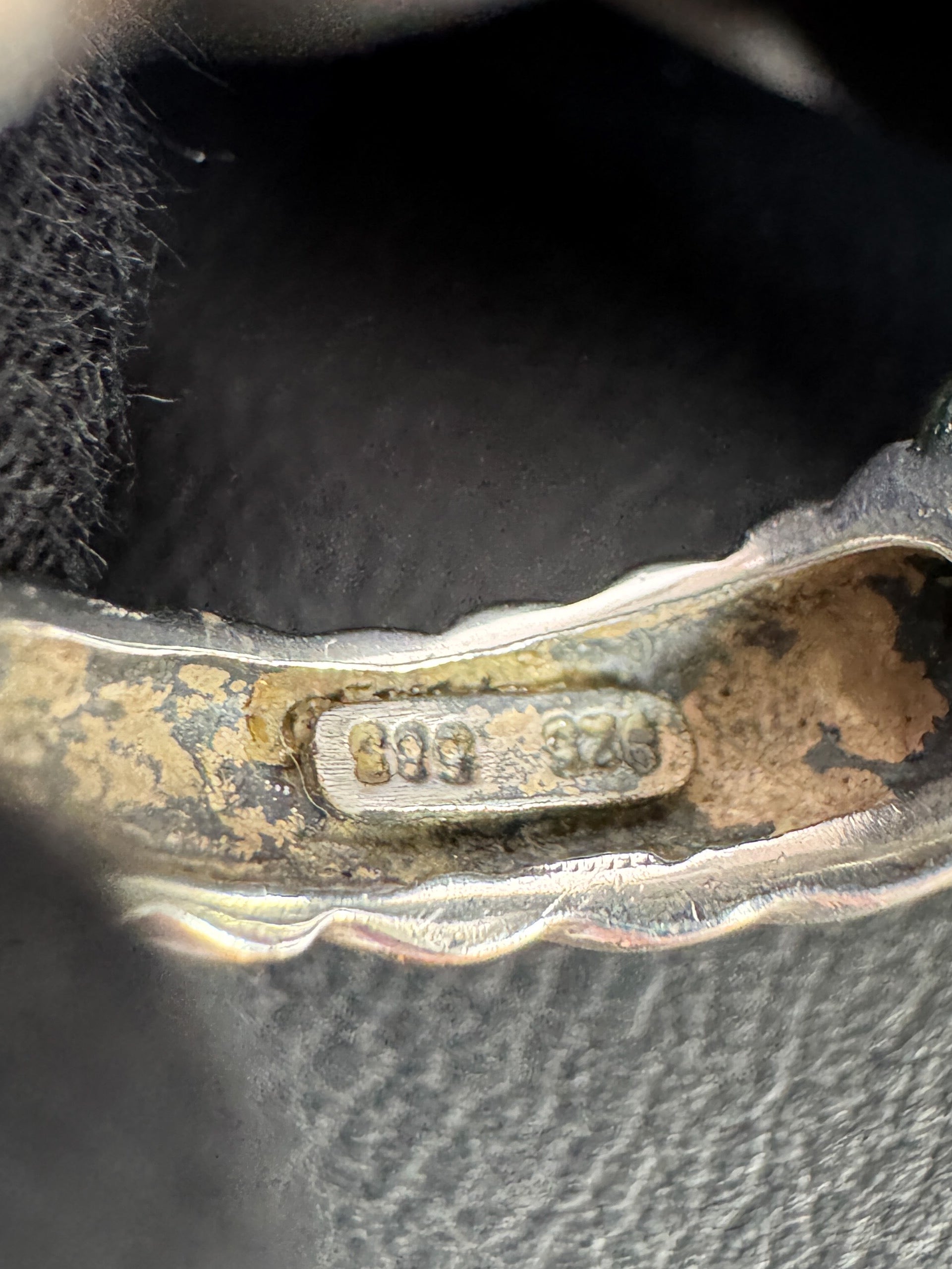 David Yurman sterling silver, 18k gold, blue topaz Noblesse ring