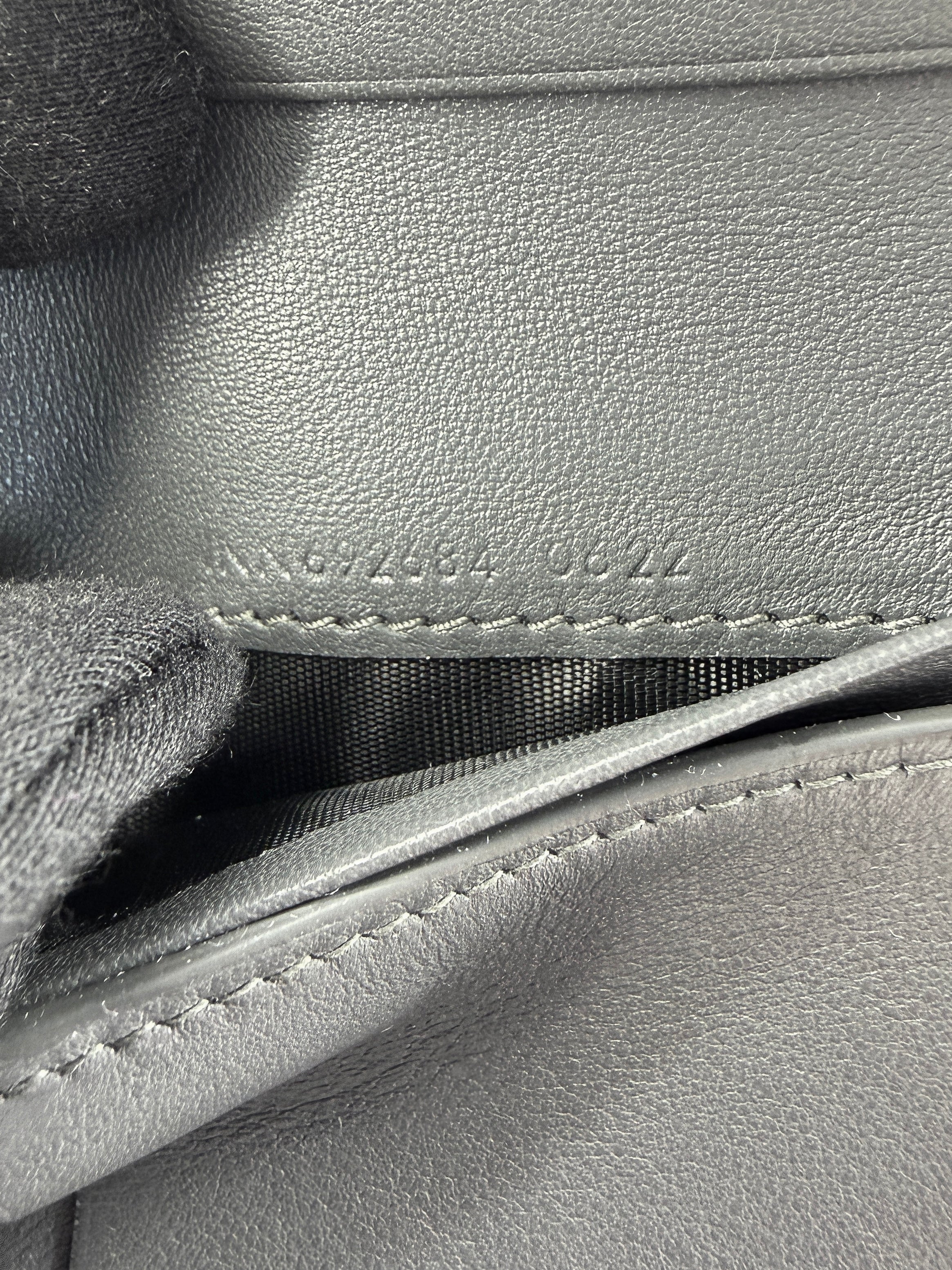 Saint Laurent storm gray Gaby quilted leather wallet INN692684-0622