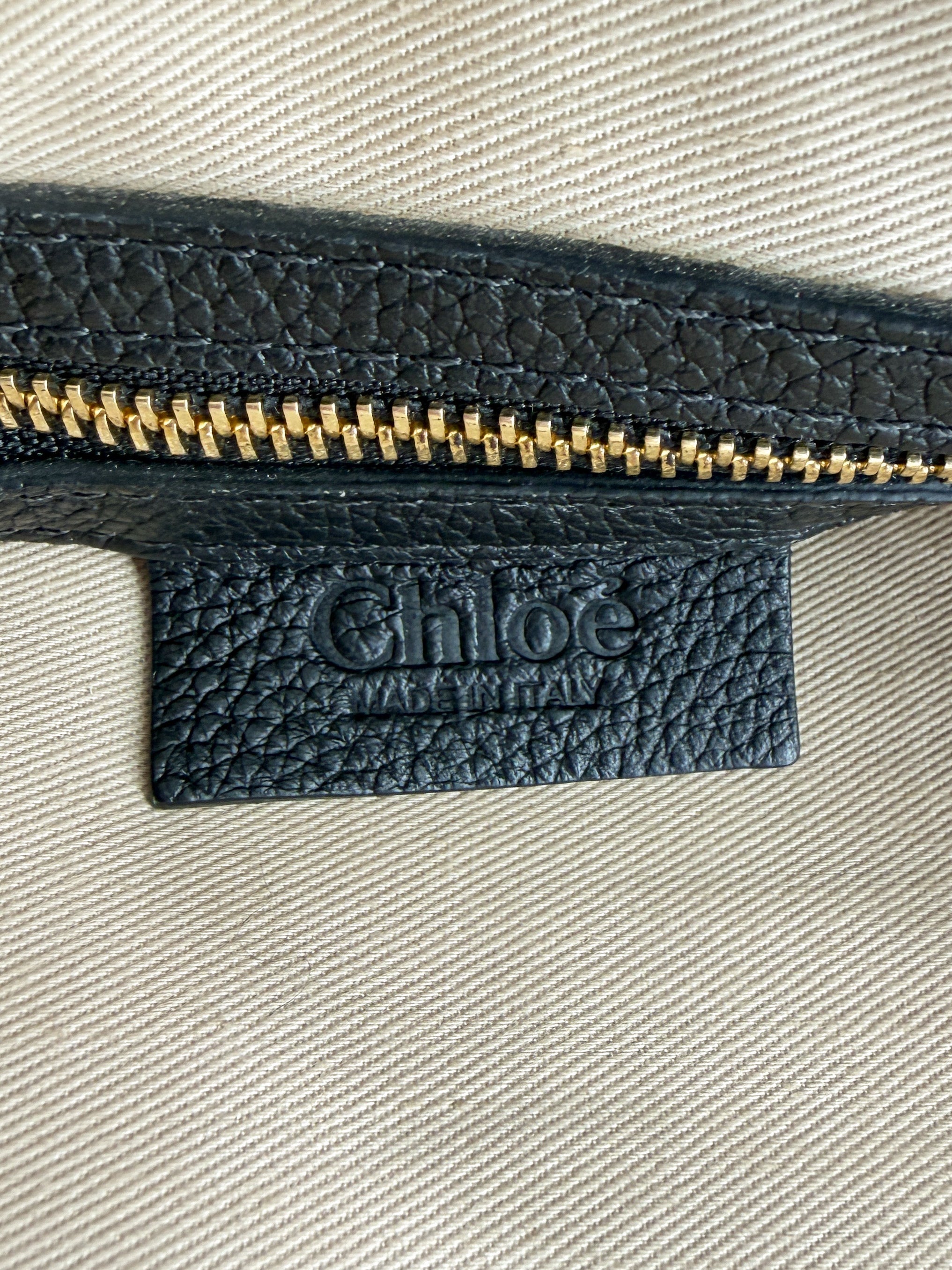 Chloé black leather Marcie double carry satchel D0NVSN