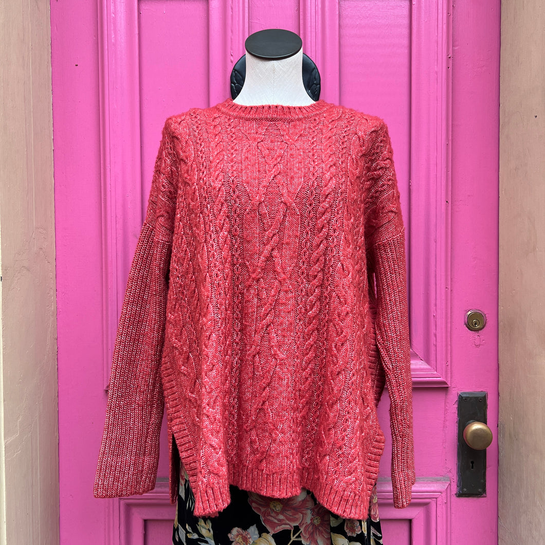 Cabi dark red sweater size S