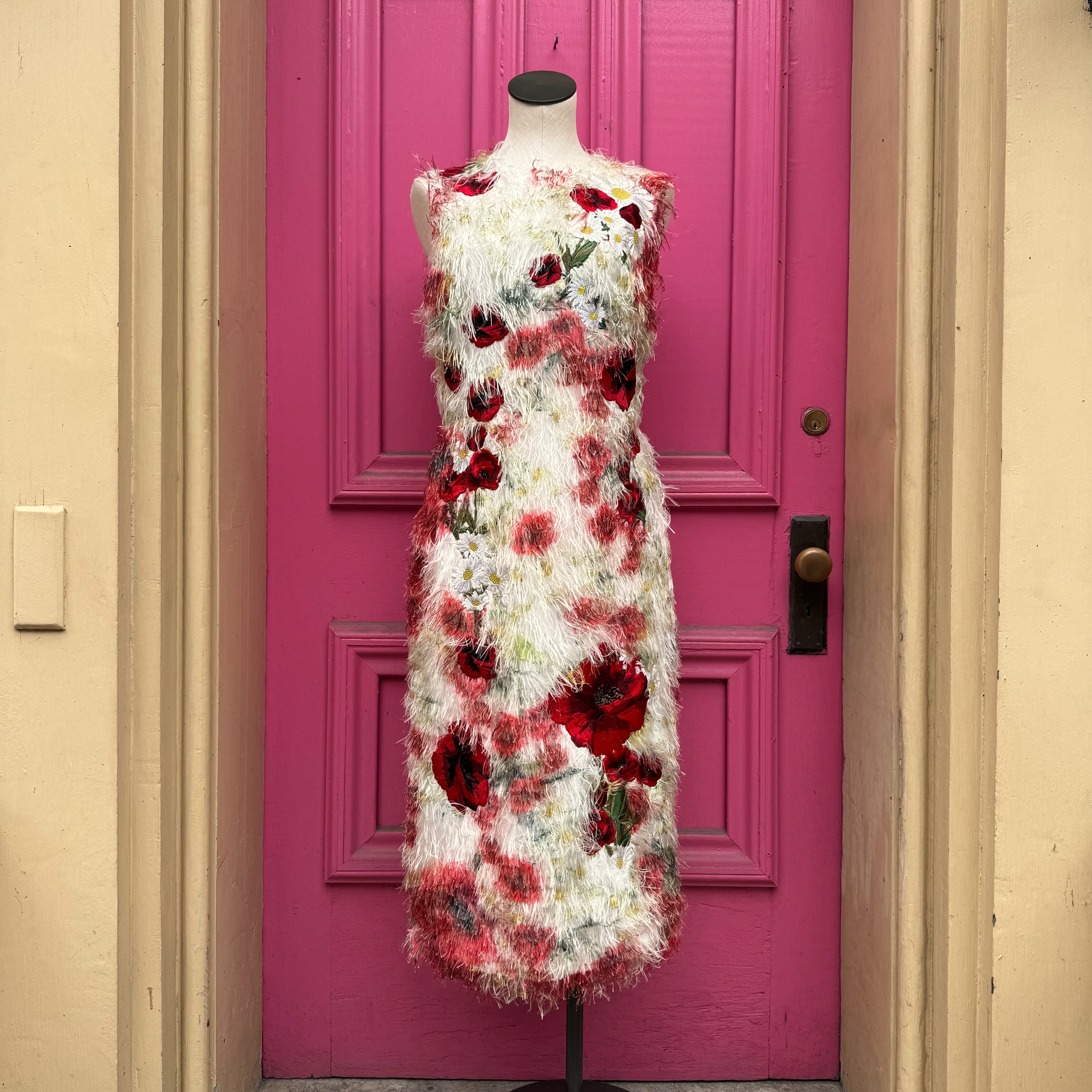 Dolce & Gabbana embroidered feather-like tank dress size 48 (12) NWT