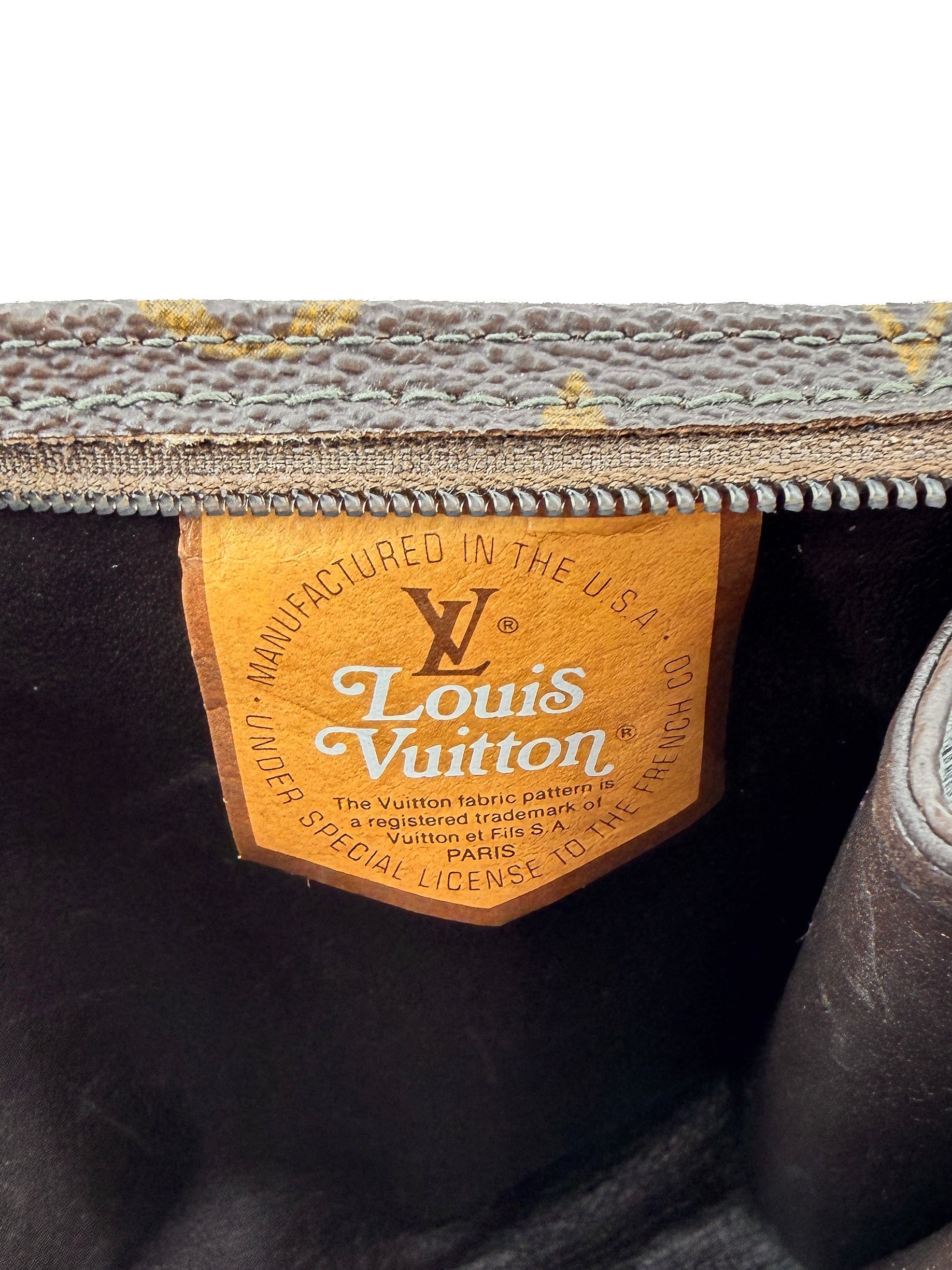 Louis Vuitton French Luggage Company vintage monogram zip pouch