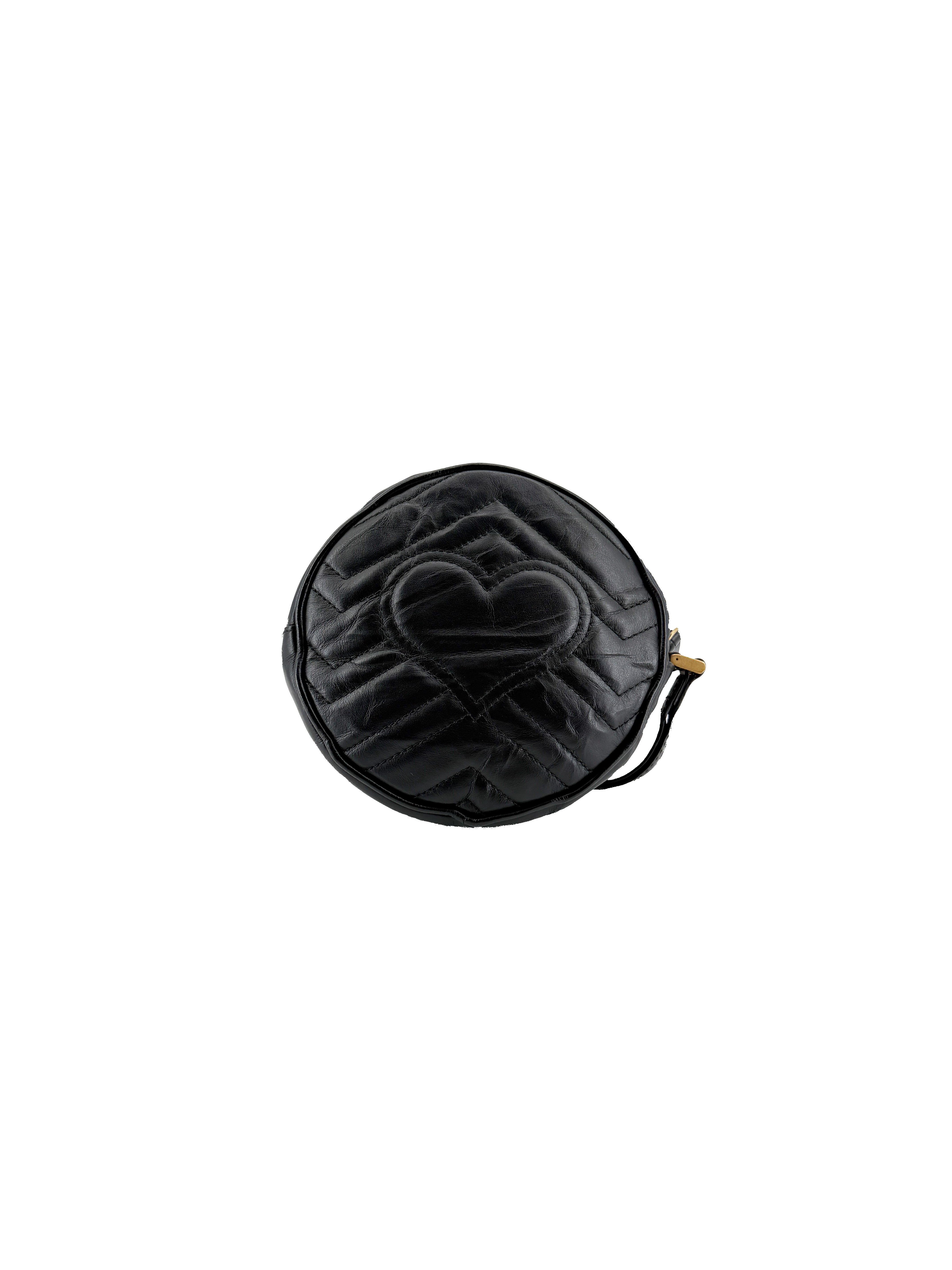 Gucci black Marmont GG wristlet 575164-584046