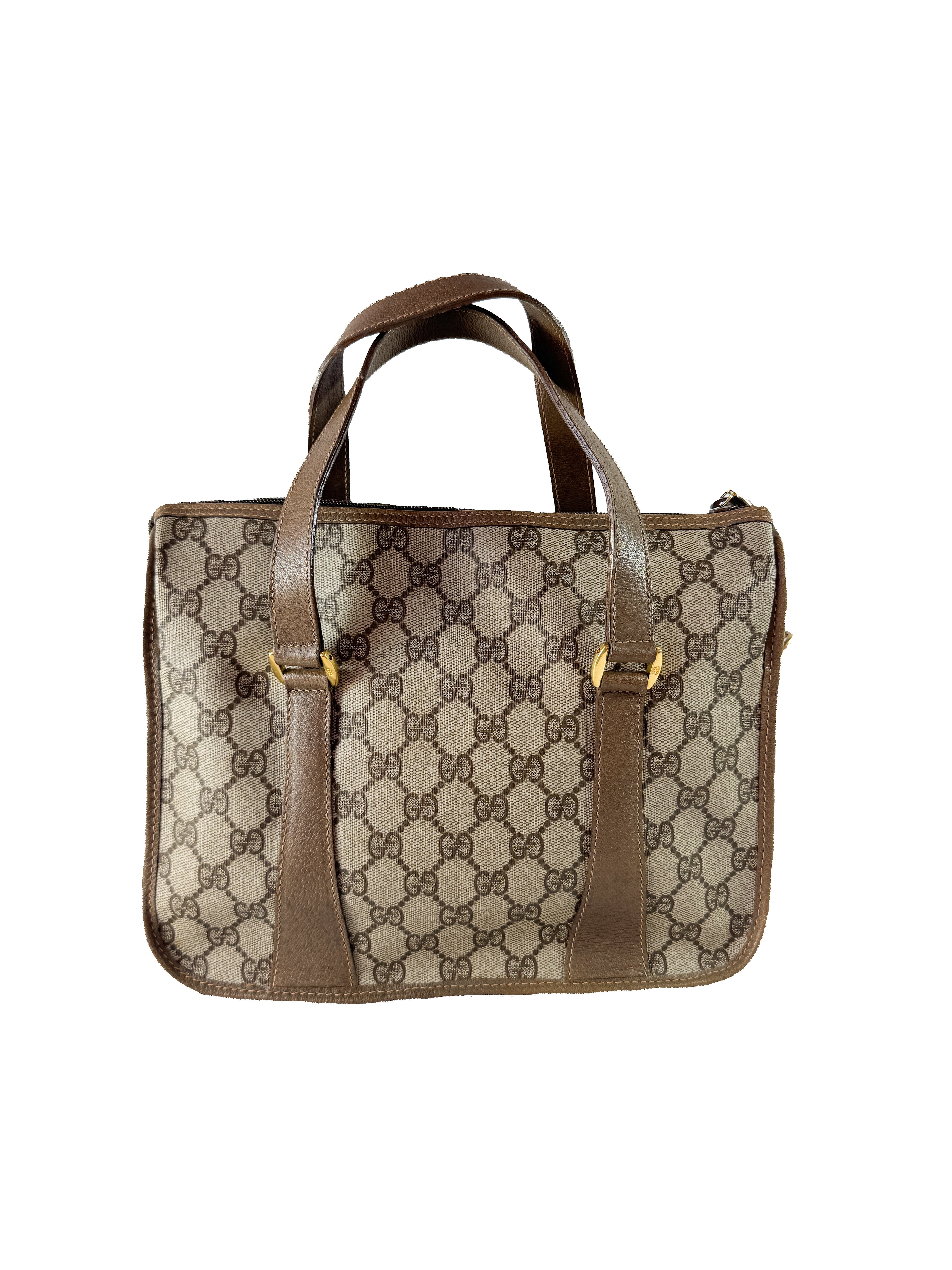 Gucci brown vintage Sherry line tote 4102039