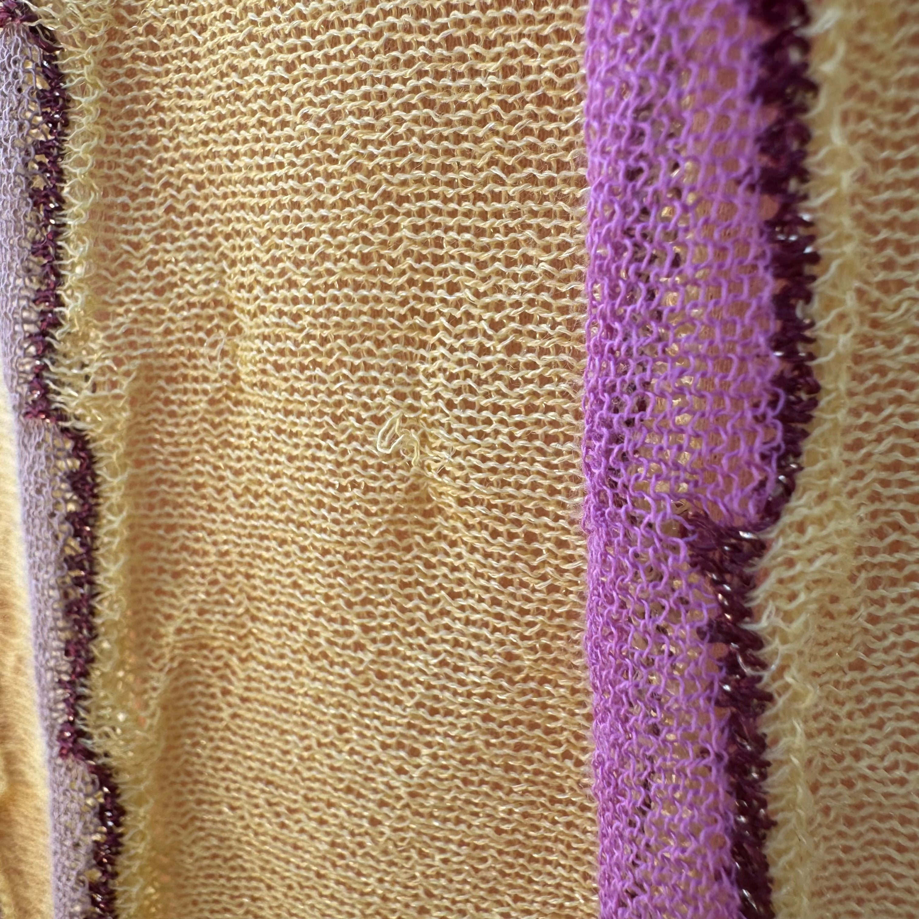 M Missoni yellow knit dress size 6