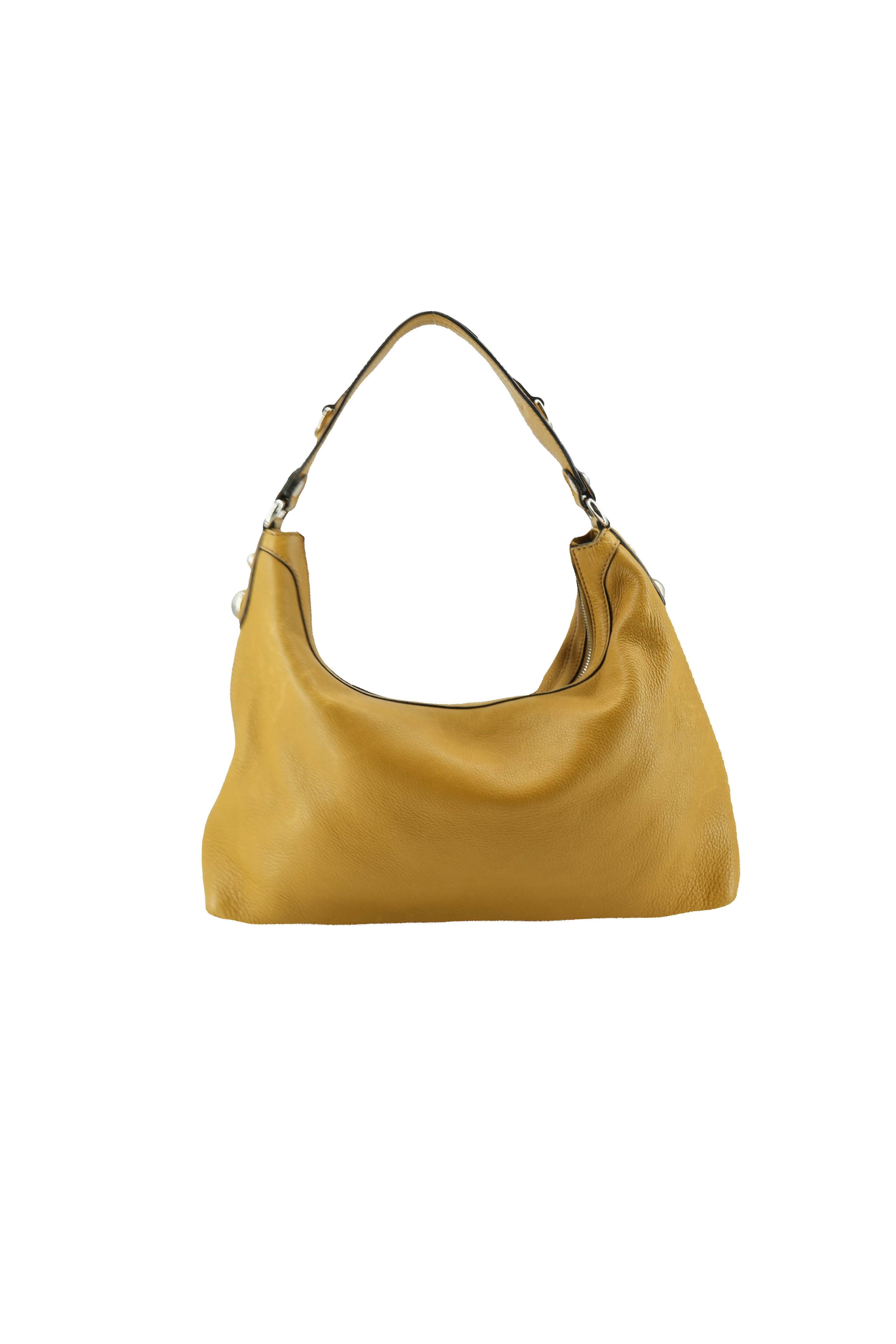 Gucci yellow leather horsebit shoulder bag 232961 001998