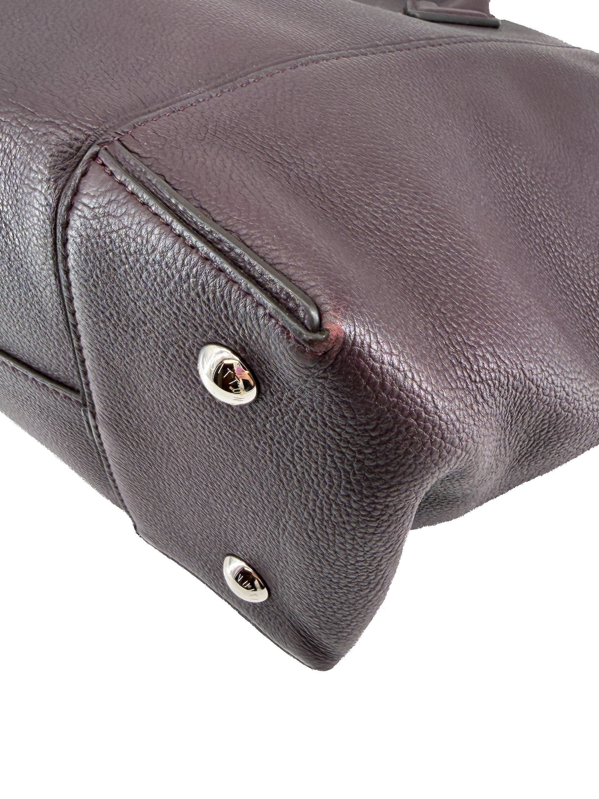 Louis Vuitton dark purple Cachemire leather Soft Lockit MM MI2164