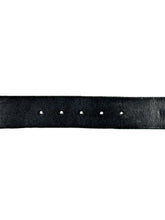 Gucci black leather gold GG belt size 85 498949