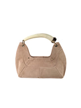 Yves Saint Laurent blush pink suede Mombasa horn mini bag