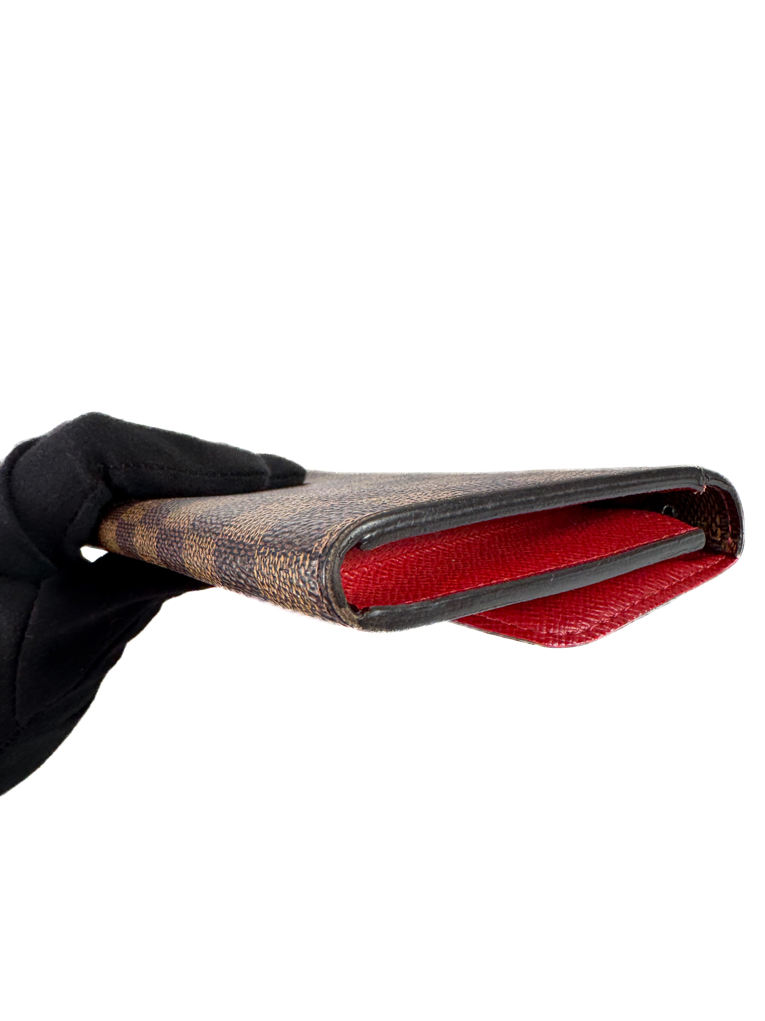 Louis Vuitton damier ebene Emilie wallet  TA2126