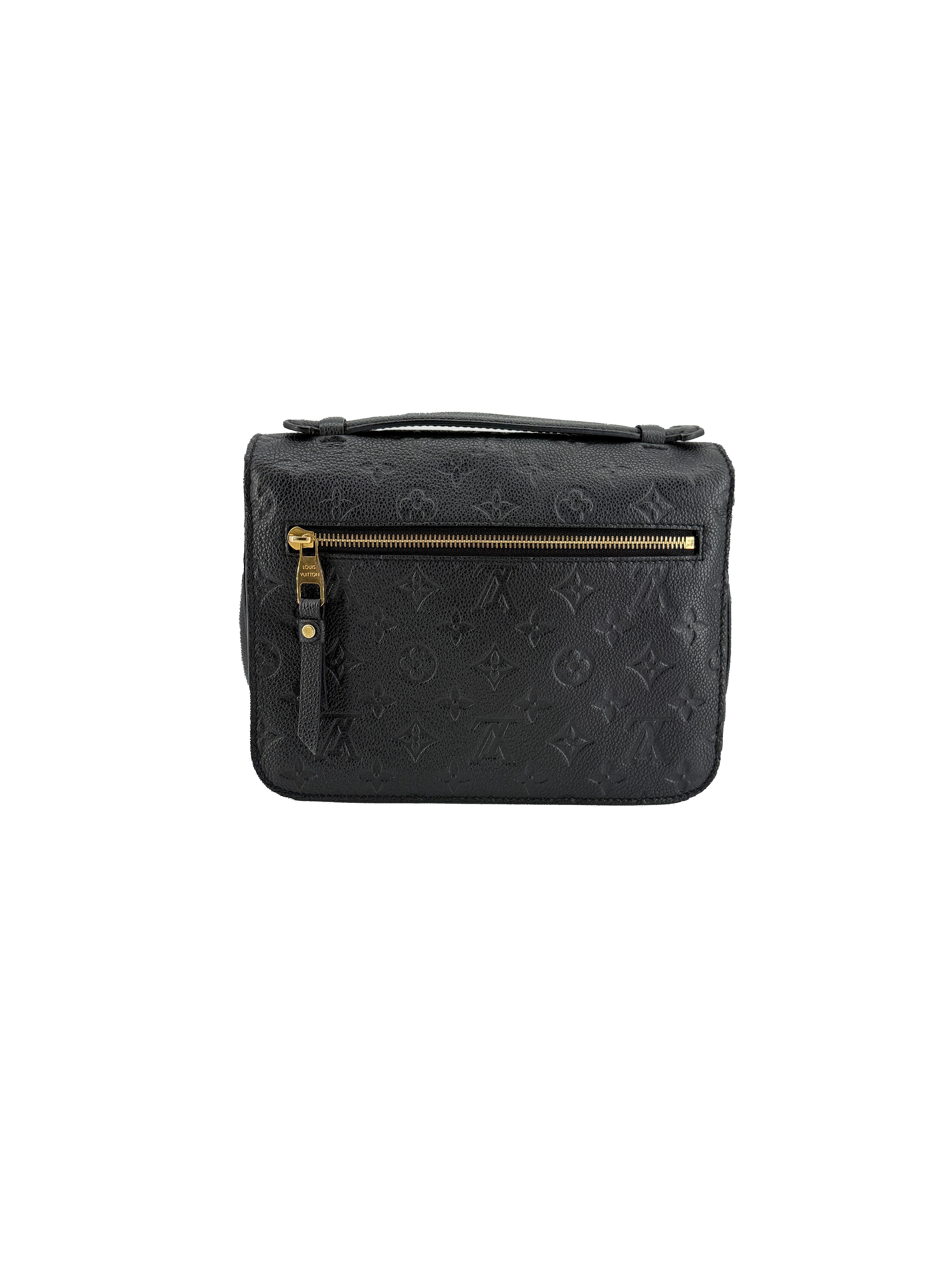 Louis Vuitton black empreinte leather Pochette Metis GI4290