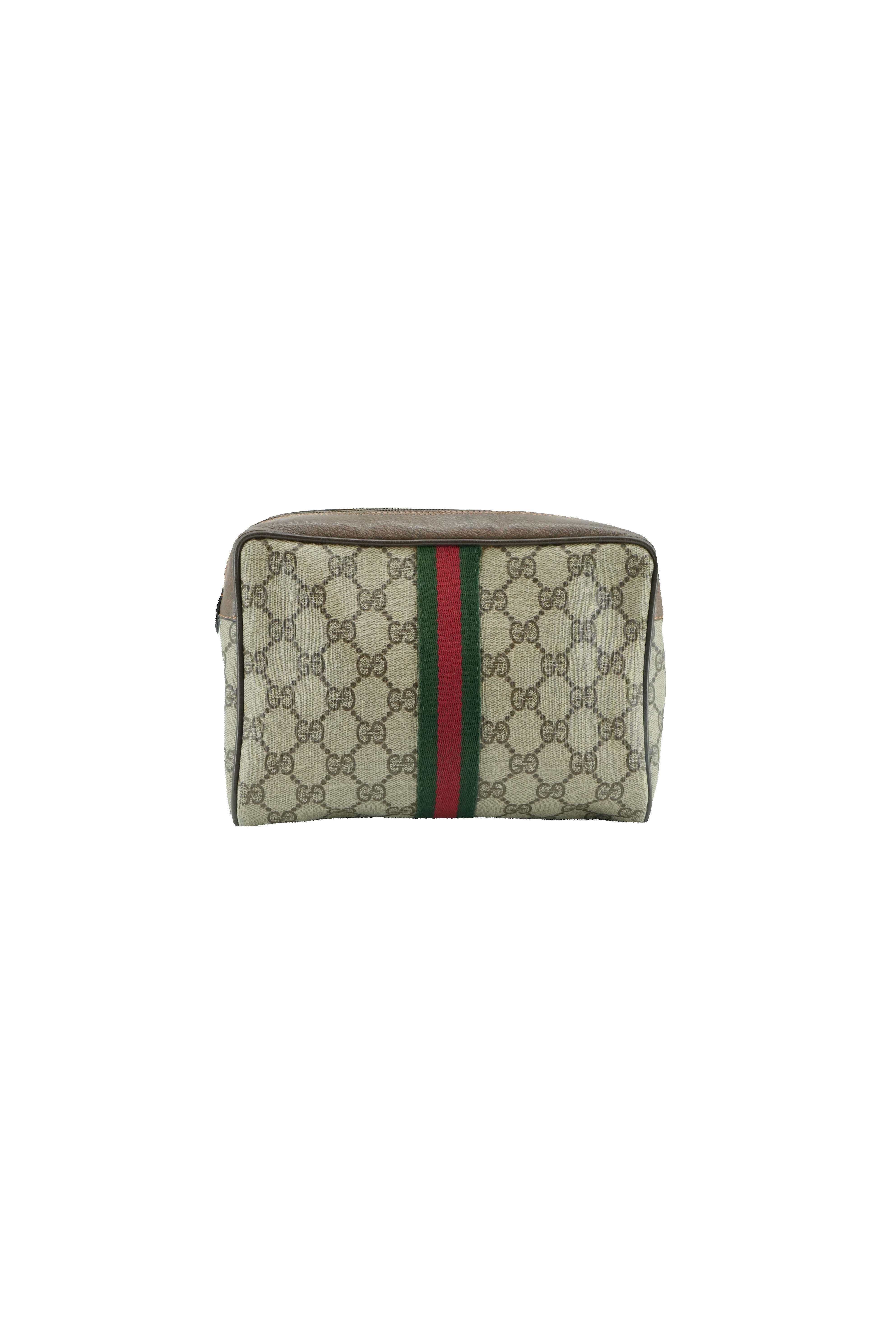 Gucci GG signature vintage Sherry line pouch 89-01-012