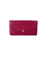 Louis Vuitton raisin monogram empriente Sarah wallet CA1165