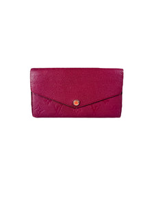 Louis Vuitton raisin monogram empriente Sarah wallet CA1165