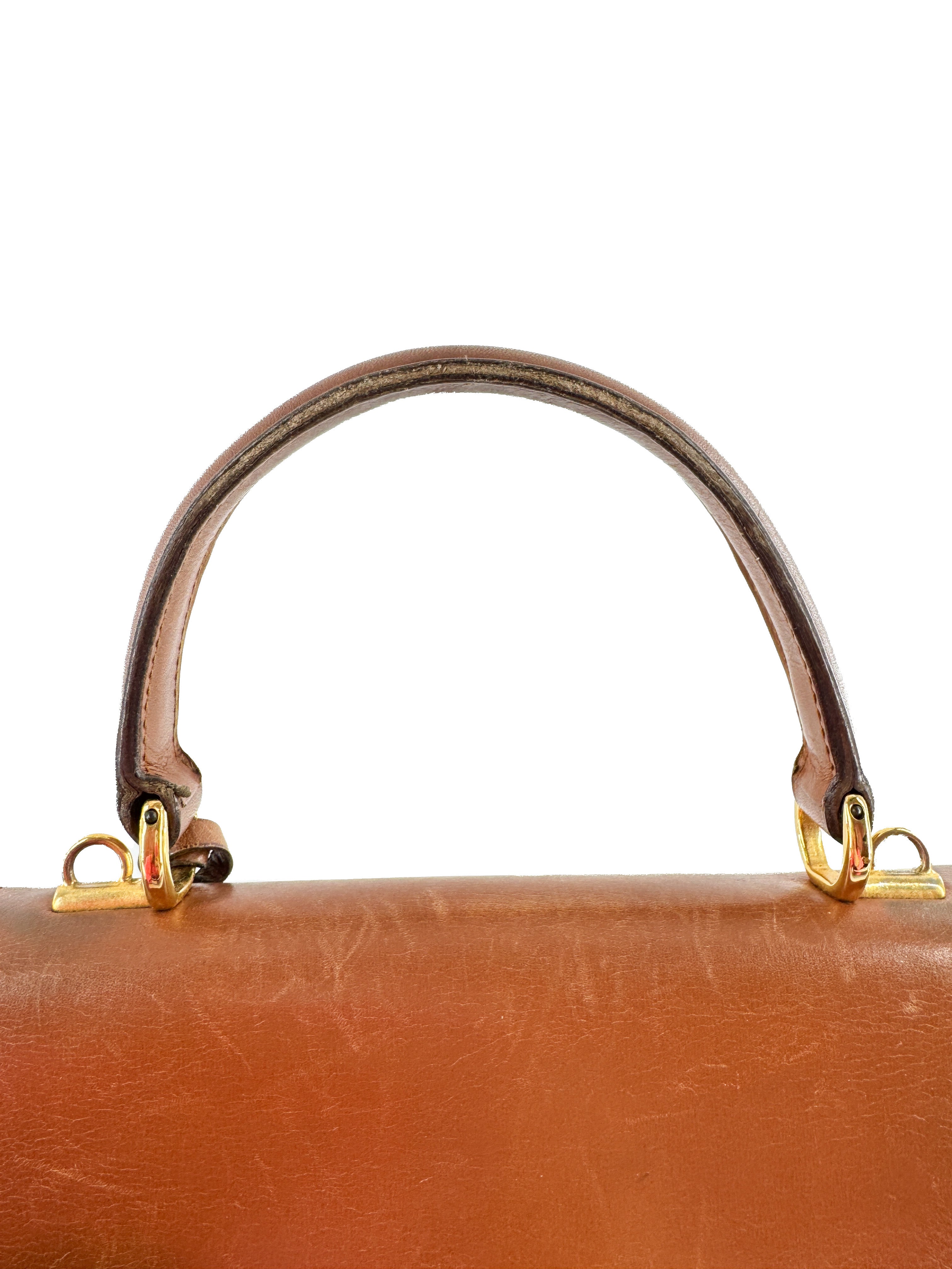 Gucci brown vintage Lady Lock top handle bag 000-110-0211