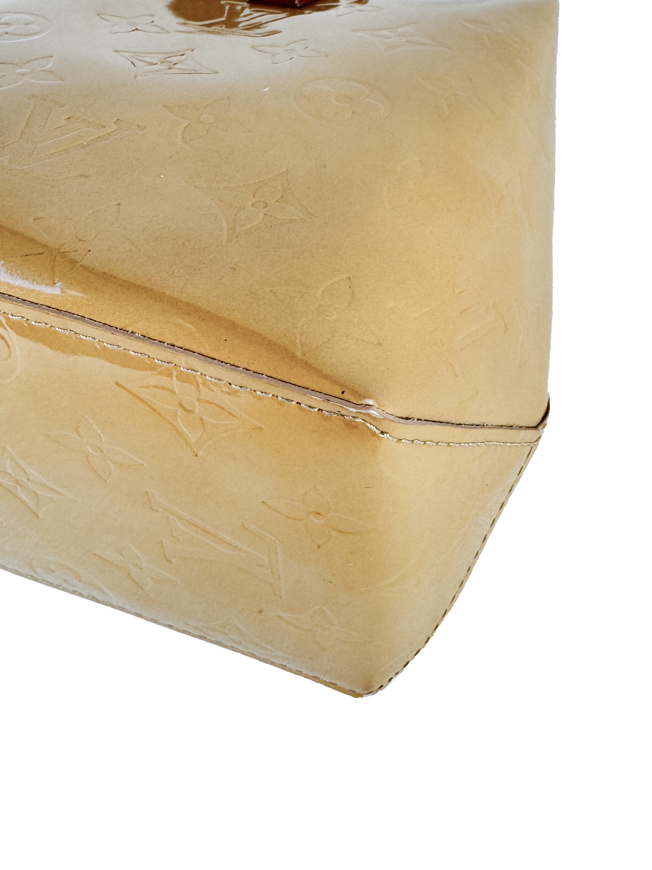 Louis Vuitton monogram Noisette Vernis Reade PM MI0016