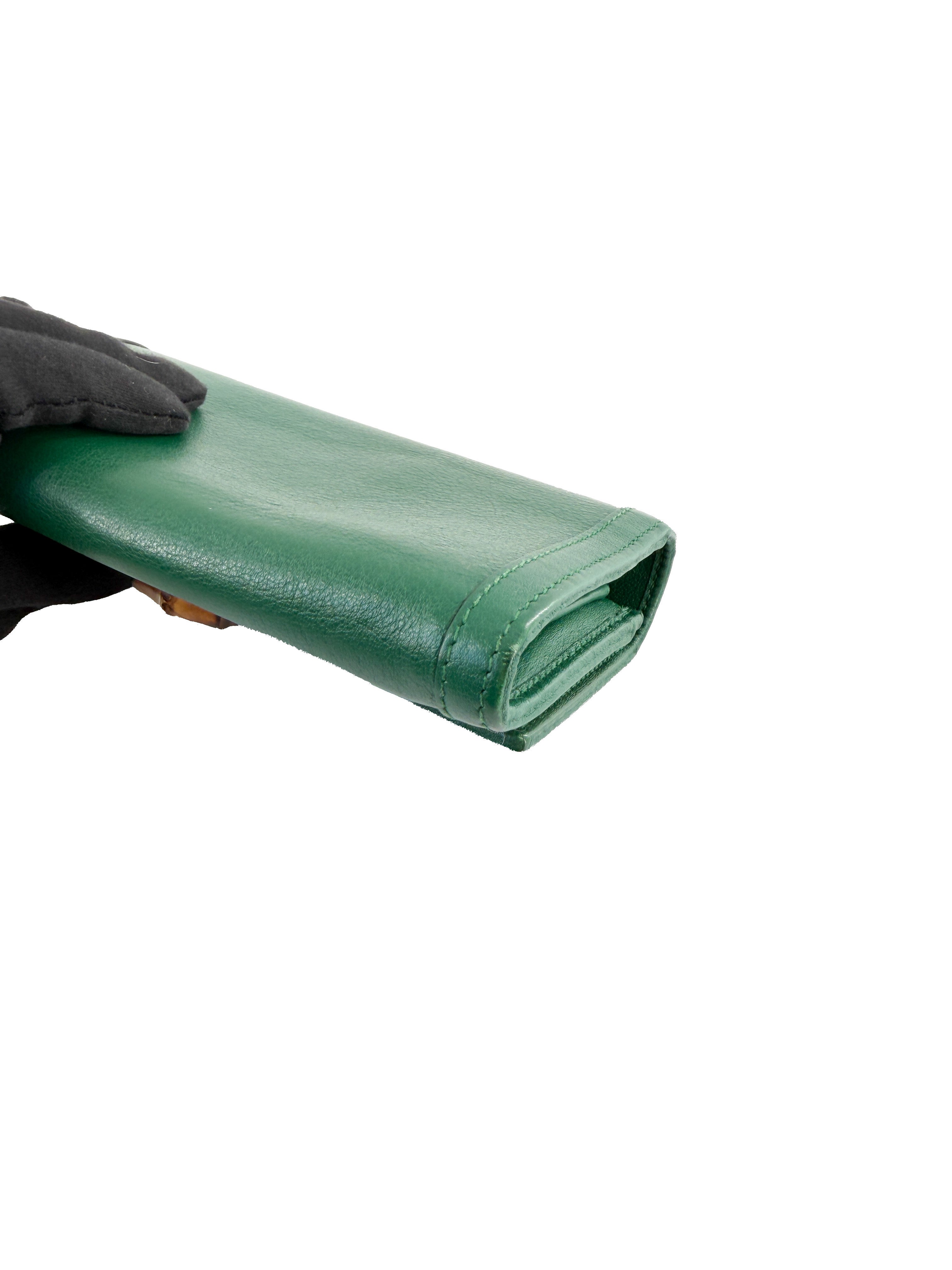 Gucci Diana green leather wallet on chain 653243 496085